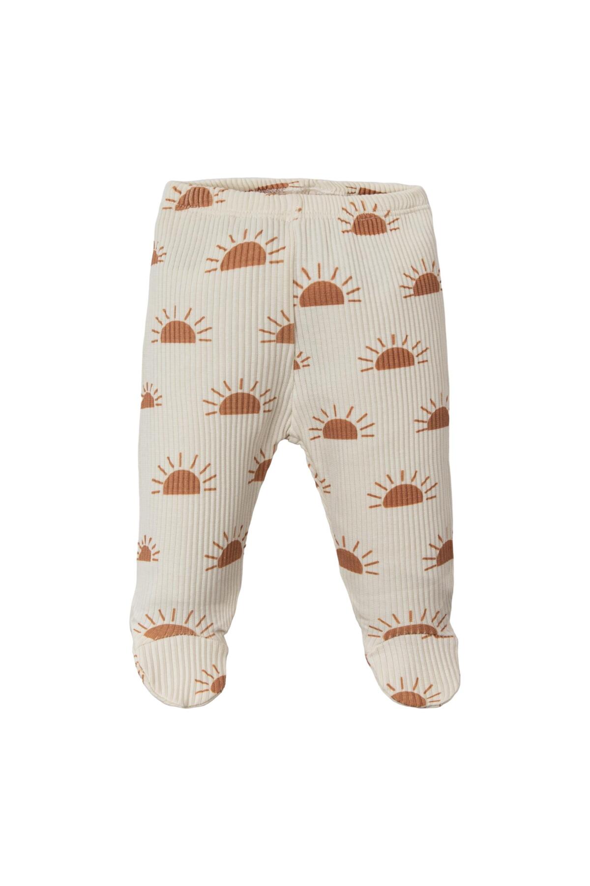 Necix's Güneş Temalı Erkek Bebek Beşli Hastane Çıkış Seti fotoğrafı 3 (önizleme)