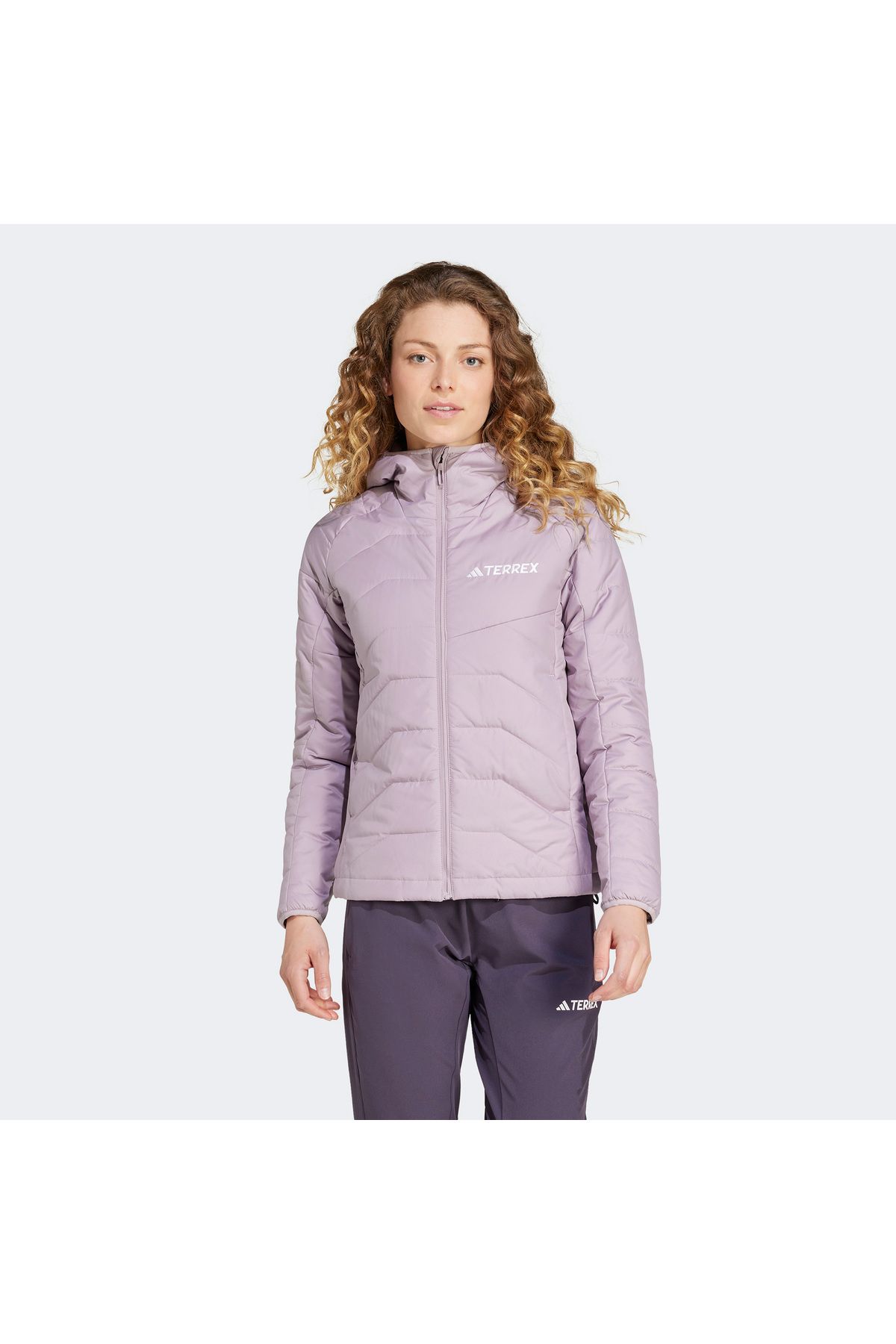 adidas-Terrex Multi Women's Purple Outdoor Coat 1