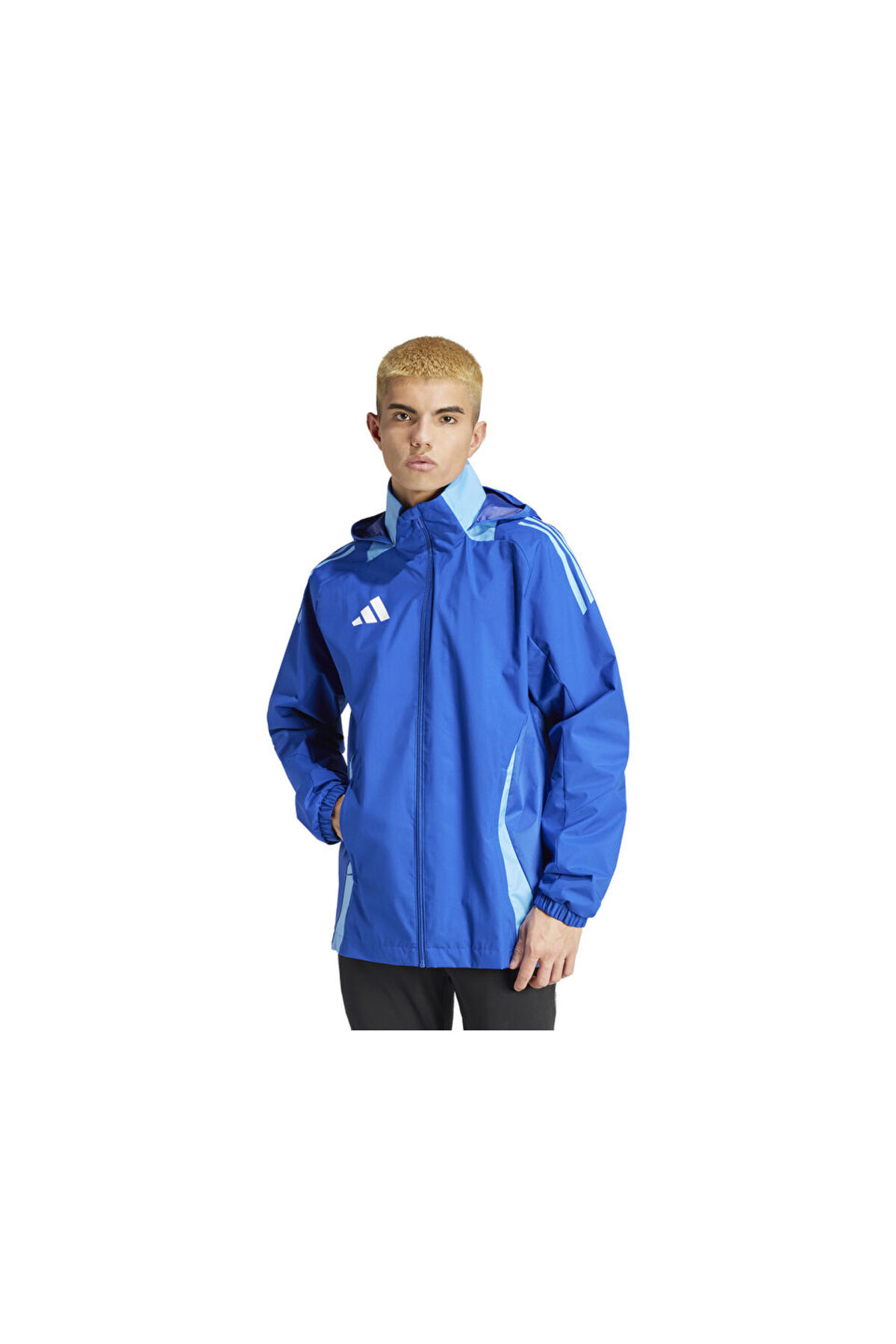 آدیداس کاپشن تمرینی فوتبال مردانه Tiro24 C Awjkt، رنگ آبی IR7561