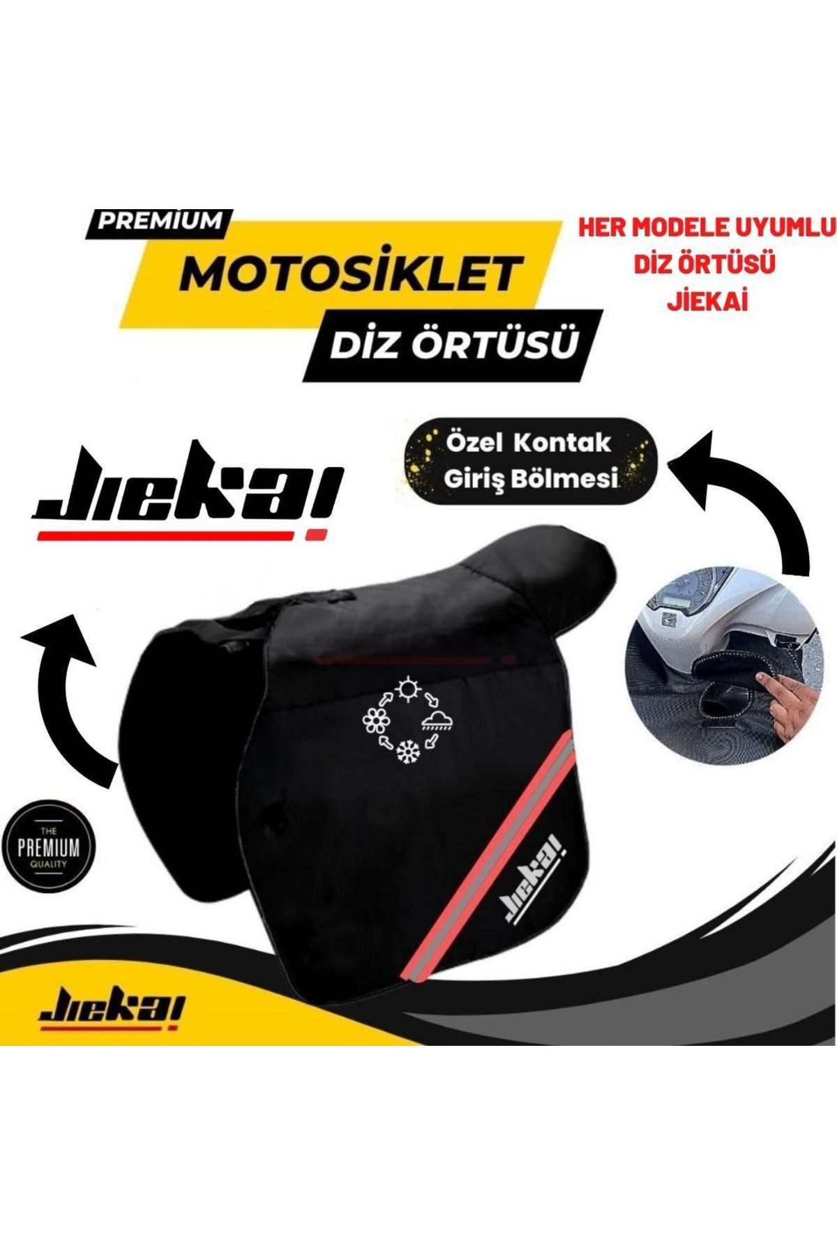 JİEKAİ Honda Actıva S-spacy Uyumlu Motosiklet Diz Örtüsü Koruma Örtüsü Rüzgarlık Reflektörlü