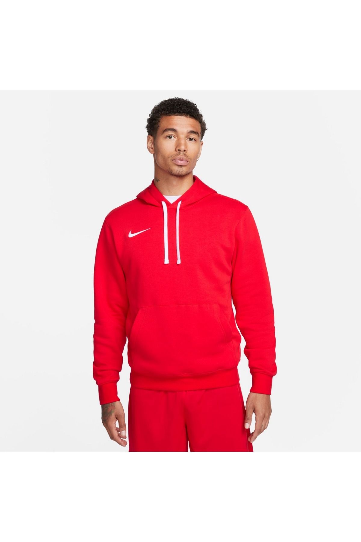 Nike-Men's Red Hooded Park Hoodie 1