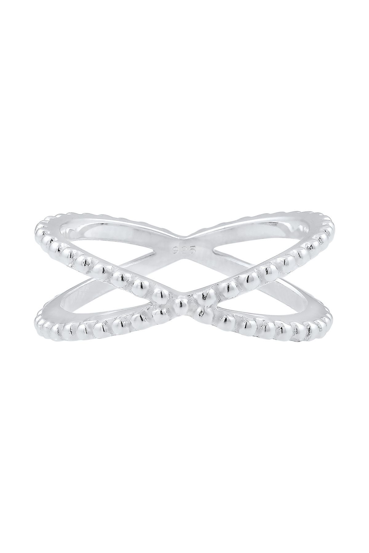 ELLI-Ring Damen Kreuz Kugel Modern Blogger Trend aus 925 Sterling Silber 2