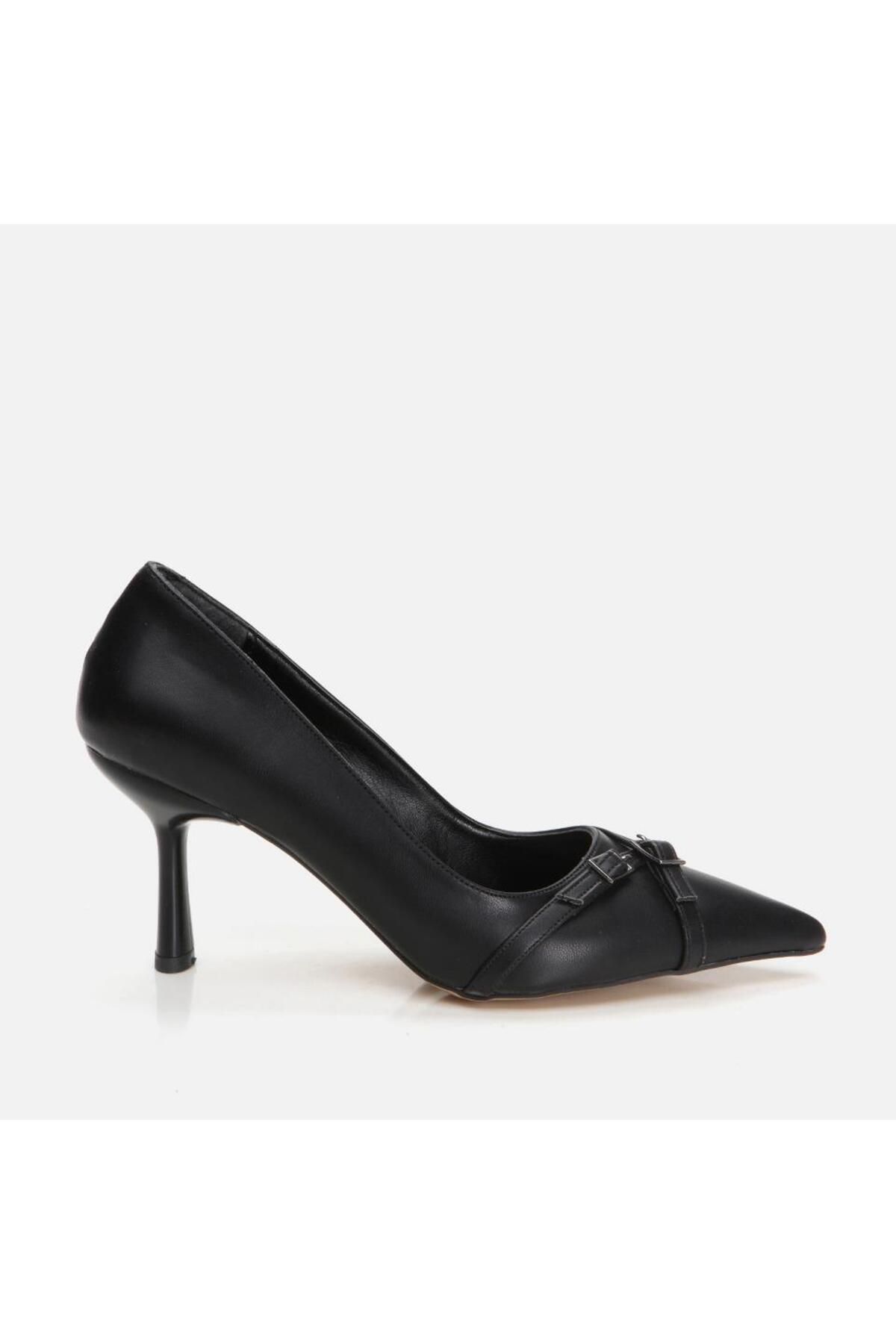 Yaya by Hotiç-Black Women's Heeled Shoes 1