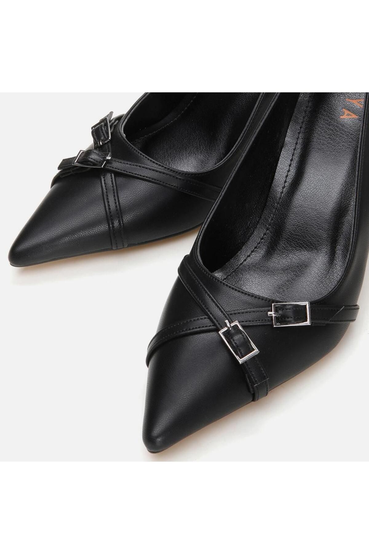 Yaya by Hotiç-Black Women's Heeled Shoes 3