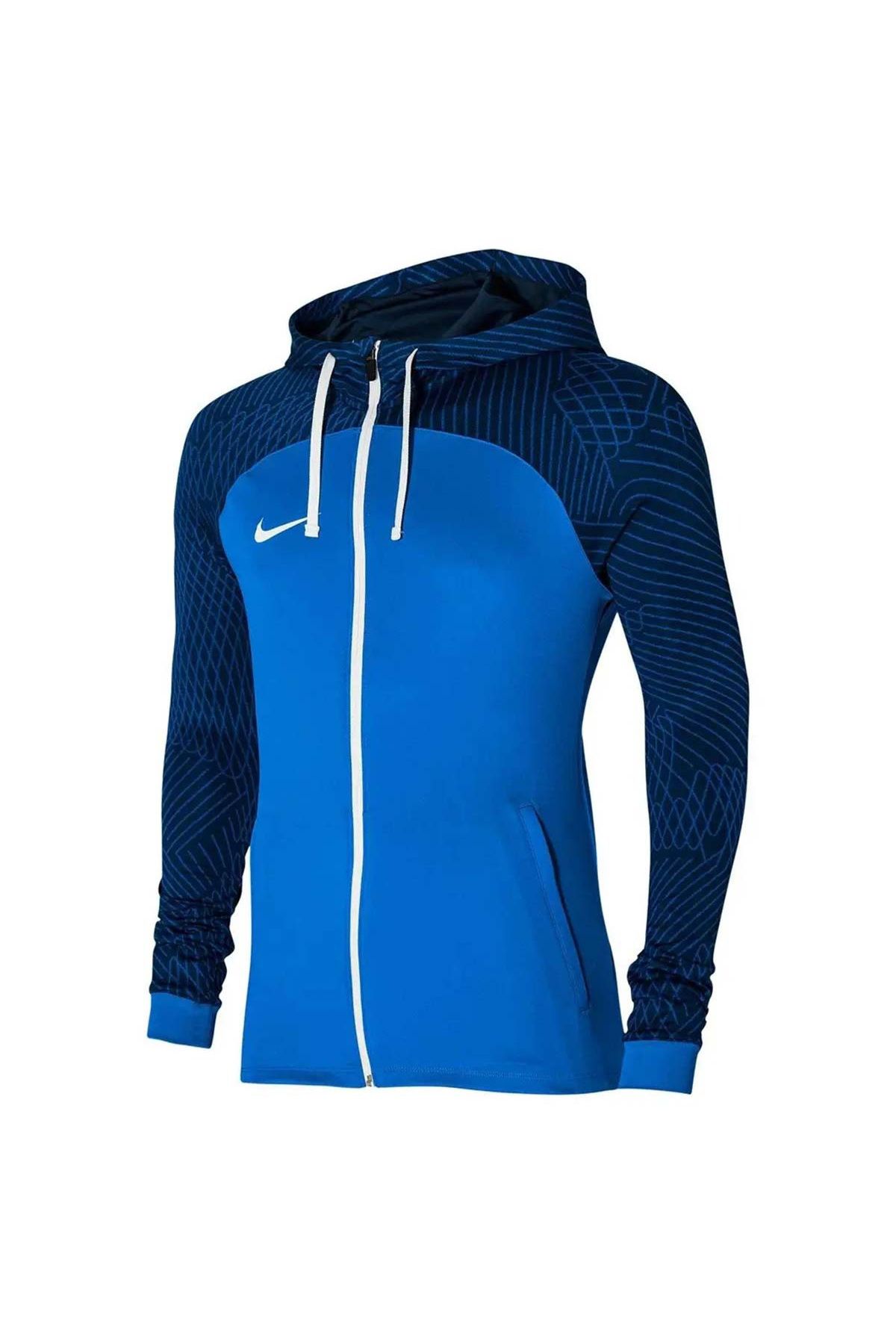 Nike-Dri Fit Strike Men's Blue Hooded Jacket 1