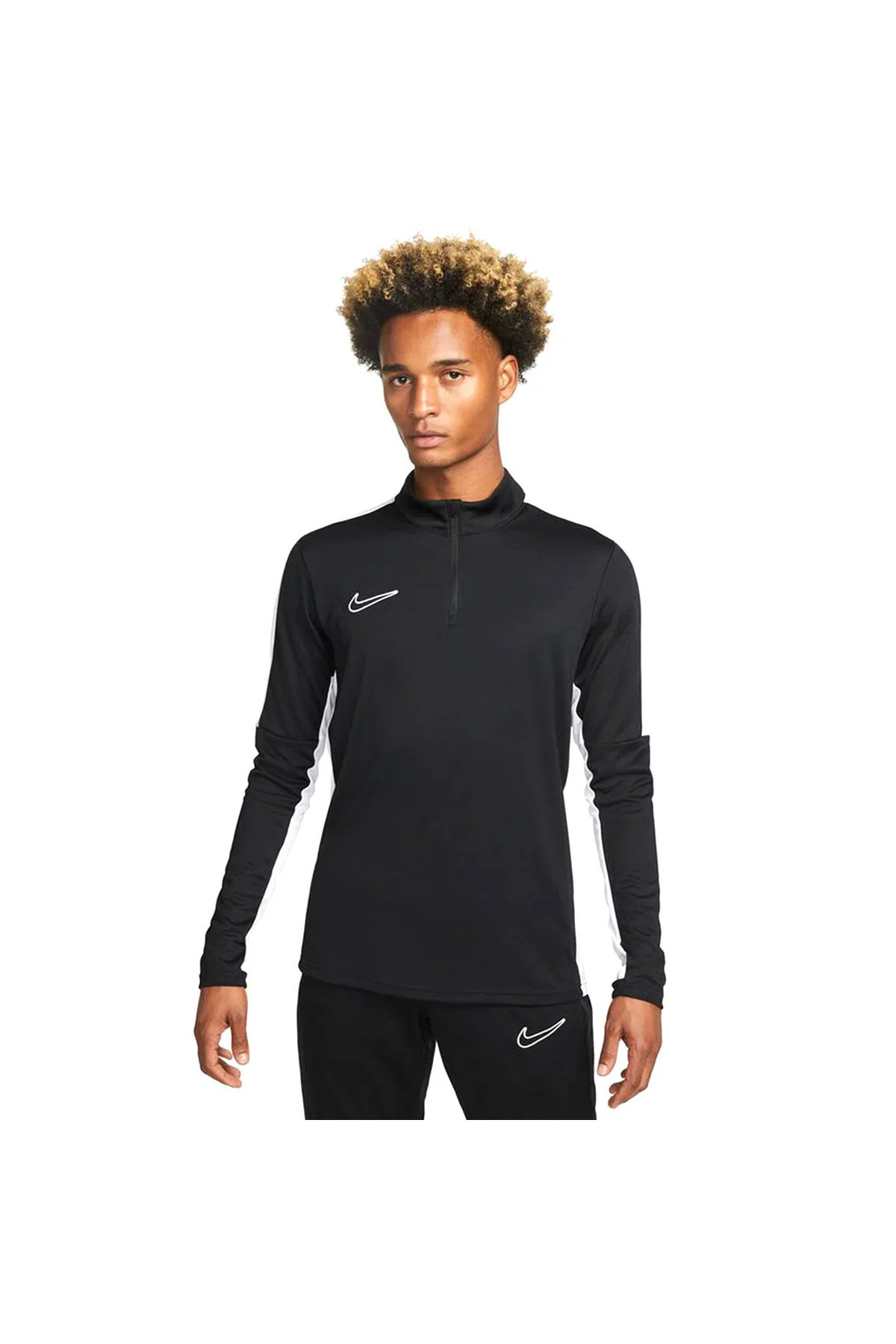 نایکی تی‌شرت آستین بلند مردانه Dri Fit Academy یقه ایستاده مشکی