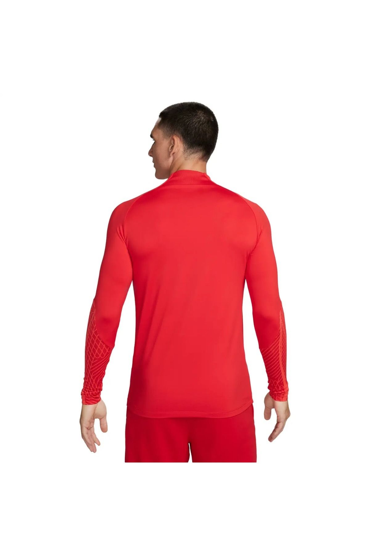 Nike-Dri Fit Strike Men's Red Stand Collar Sweatshirt 2