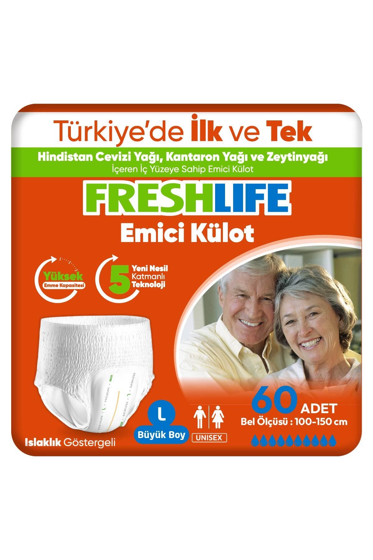 Freshlife Large Emici Külot 30’lu 2 Paket (60 Adet)