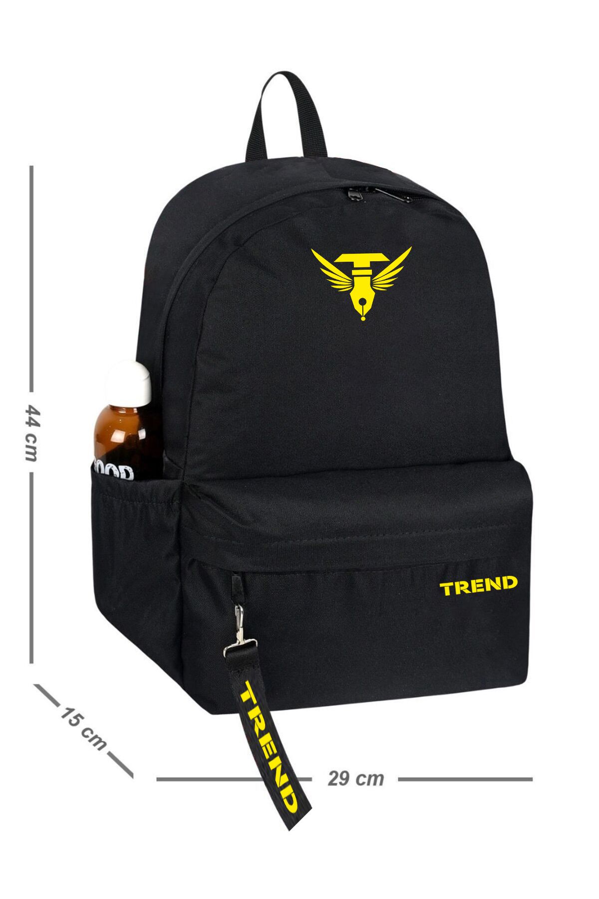 TREND-Rucsac Be Your Black Yellow 1901 1