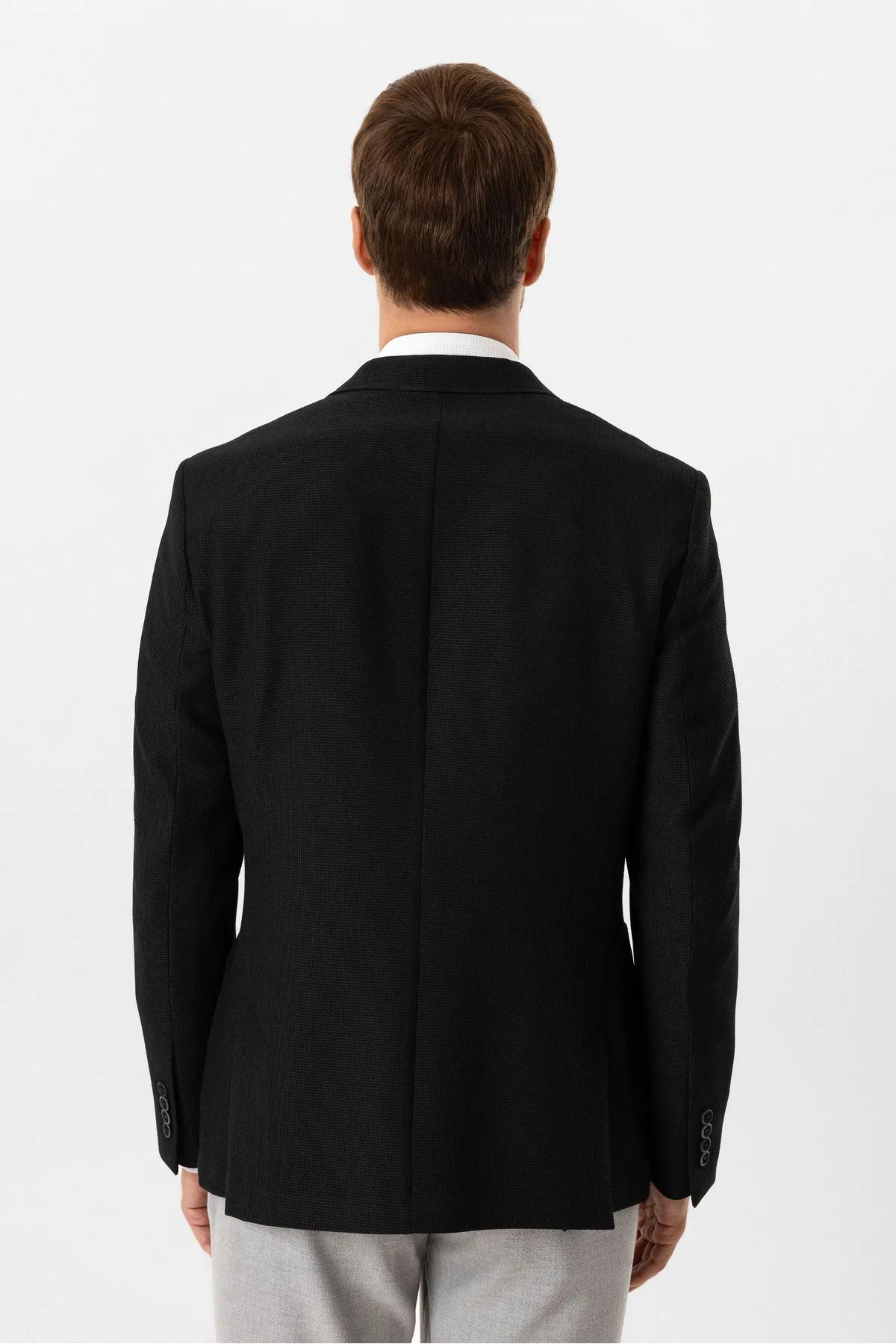 SÜVARİ-Sweater 6 Drop Regular Mold Busines Model Strip Patterned Jacket 4