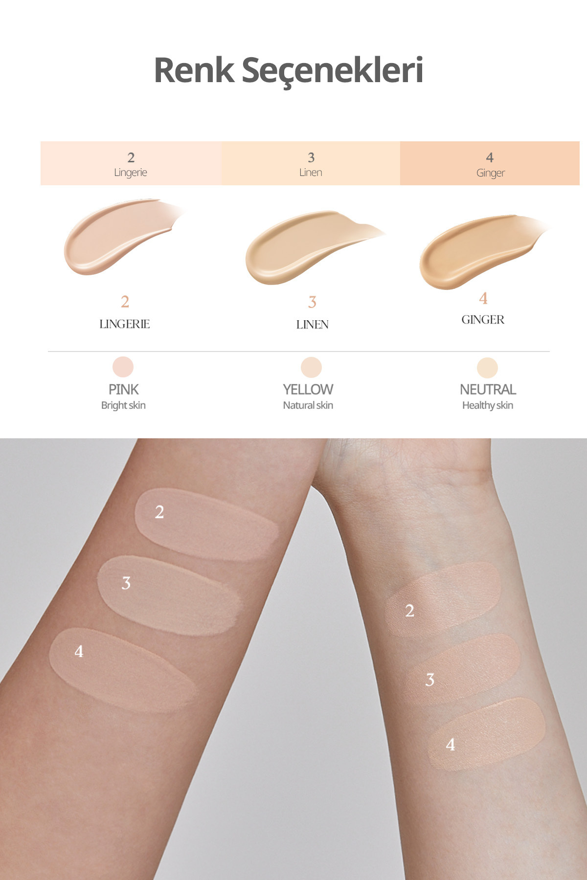 کرم پودر CLIO Kill Cover SPF30 PA+++ (4 Ginger) - کرم پودر با پوشش بالا — بژ 6762 — تصویر 5 از 9