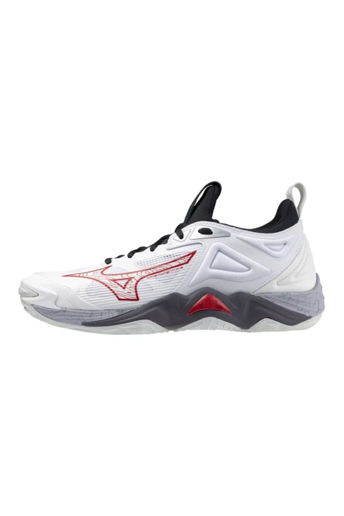 MIZUNO Wave Momentum 3 Unisex Voleybol Ayakkabısı Beyaz / Gri