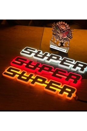 POLATLI OTO AKSESUAR Işıklı Süper Yazısı Renk - Sarı - 24v