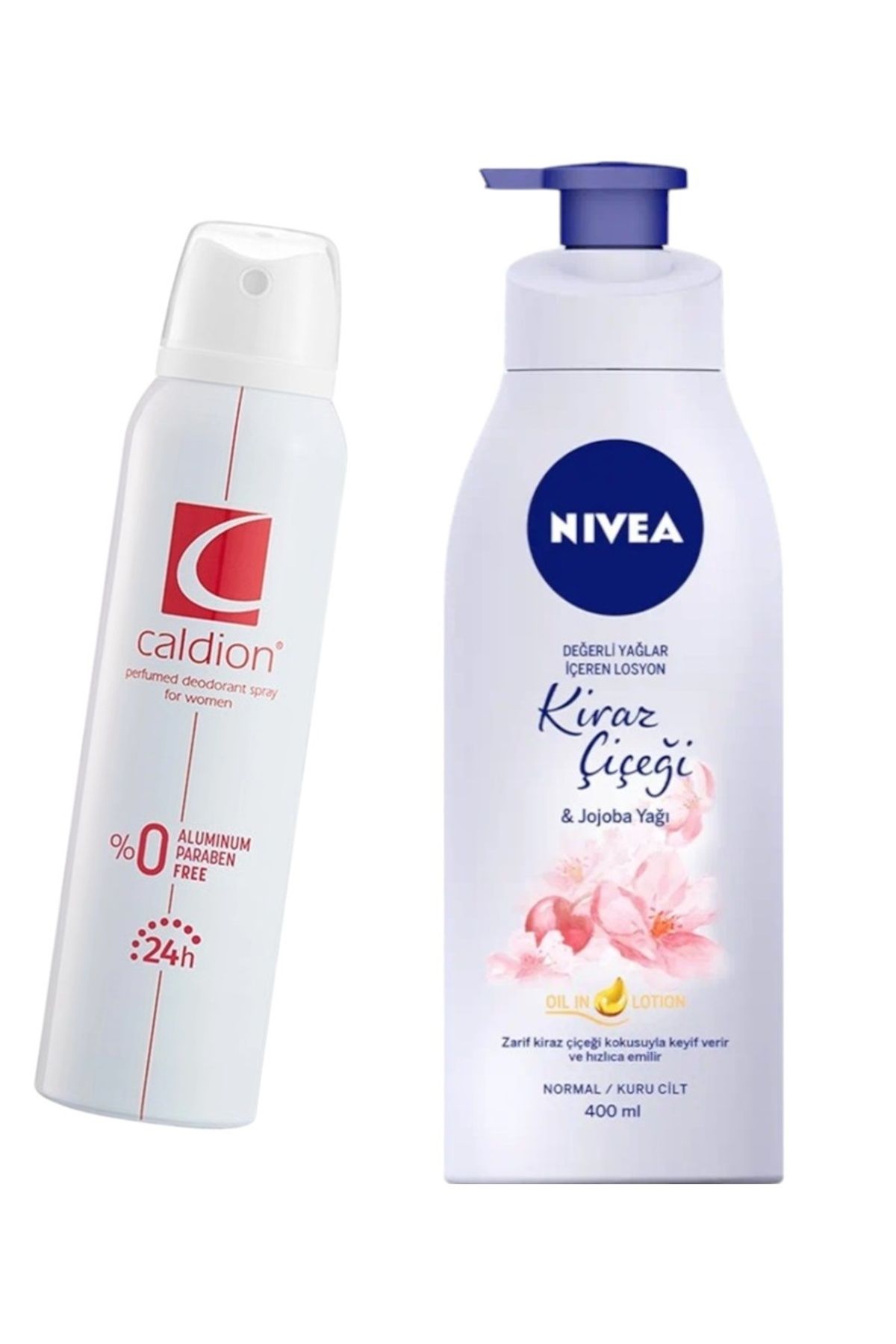 Caldion Kadın Deodorant 150ml + NIVEADeğerli Yağlar Içeren Vücut Losyonu 400ml