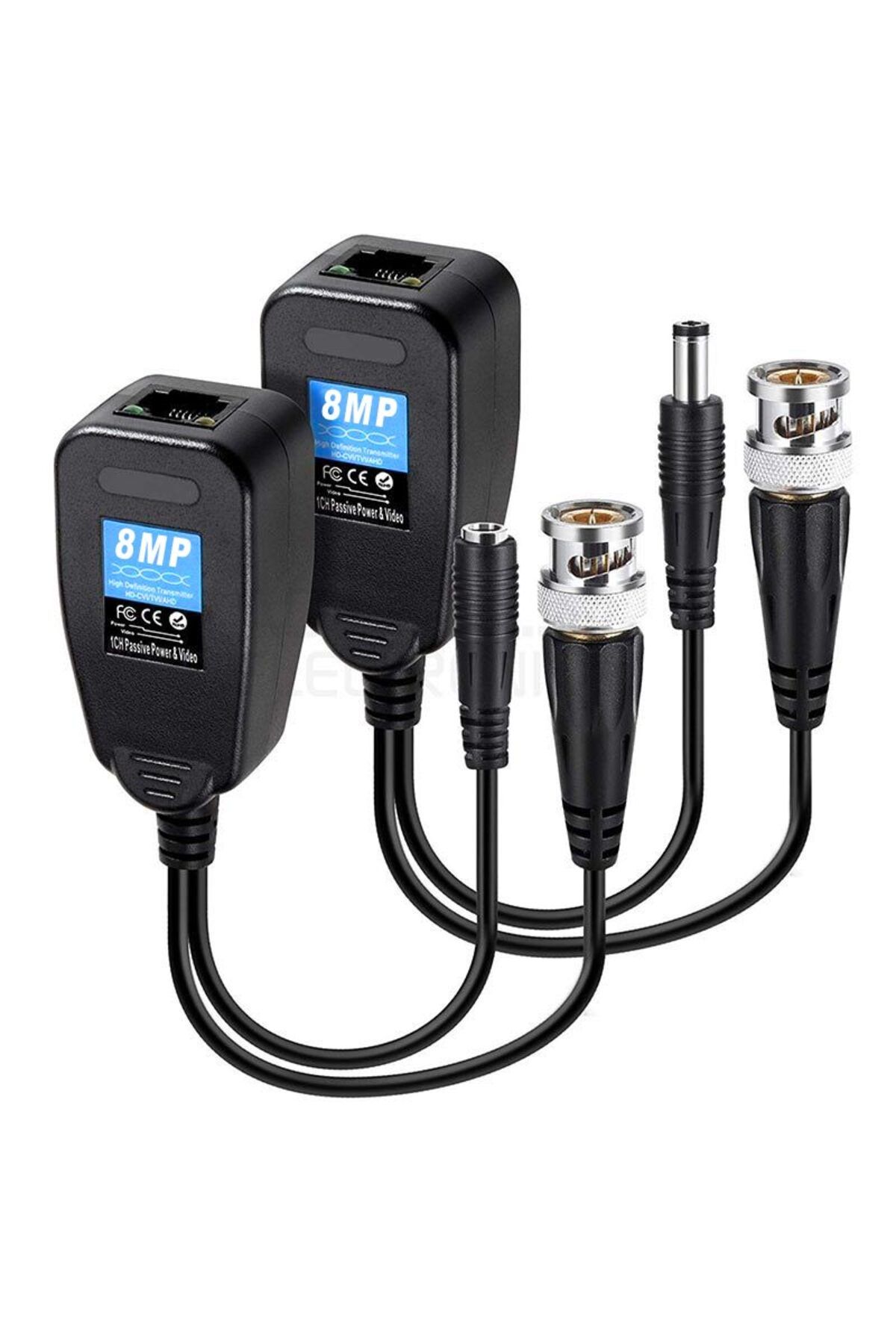 Go İthalat BNC TO RJ45 VIDEO BALUN + POWER KONNEKTÖR (4401)