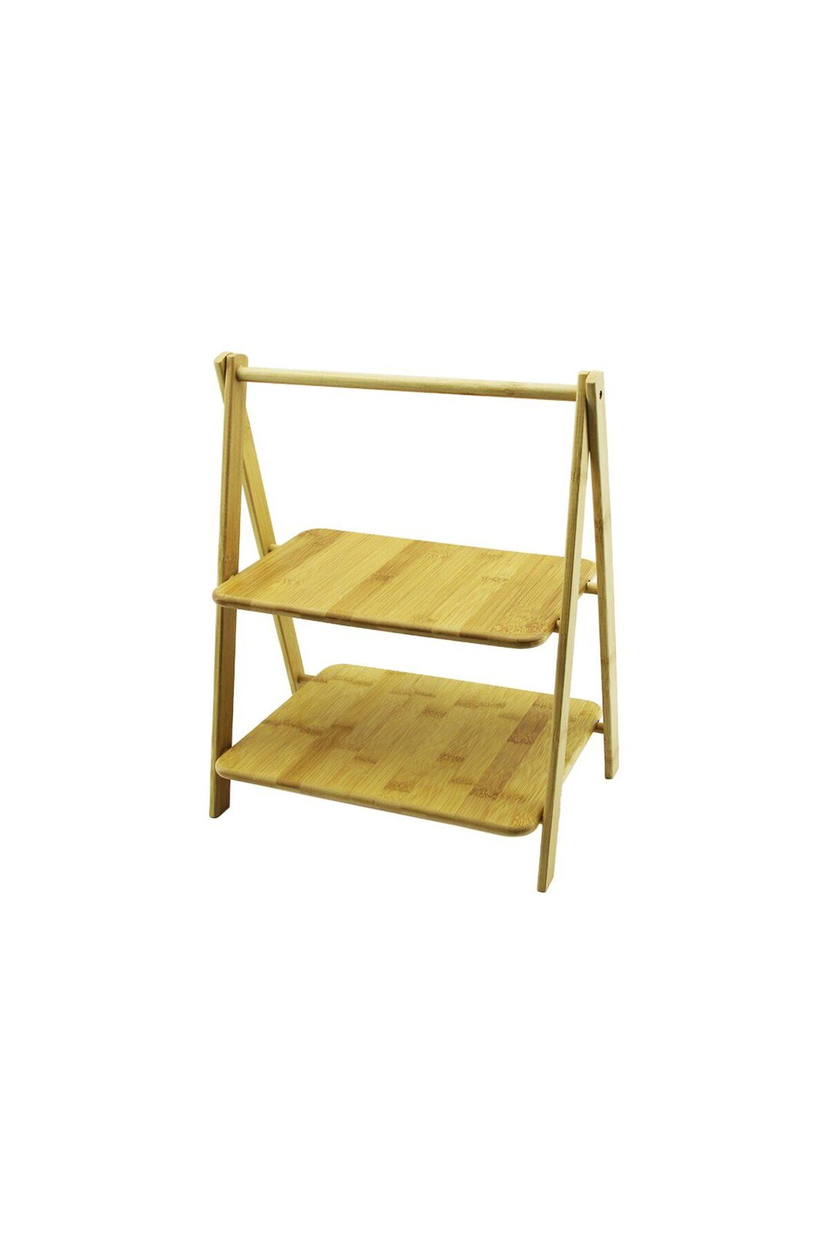 OEM PORTATİF AYAKLI - 2 KATLI AHŞAP BAMBU ORGANİZER RAF =18X28 - 22X28CM Y: 6-20-39CM (5024)