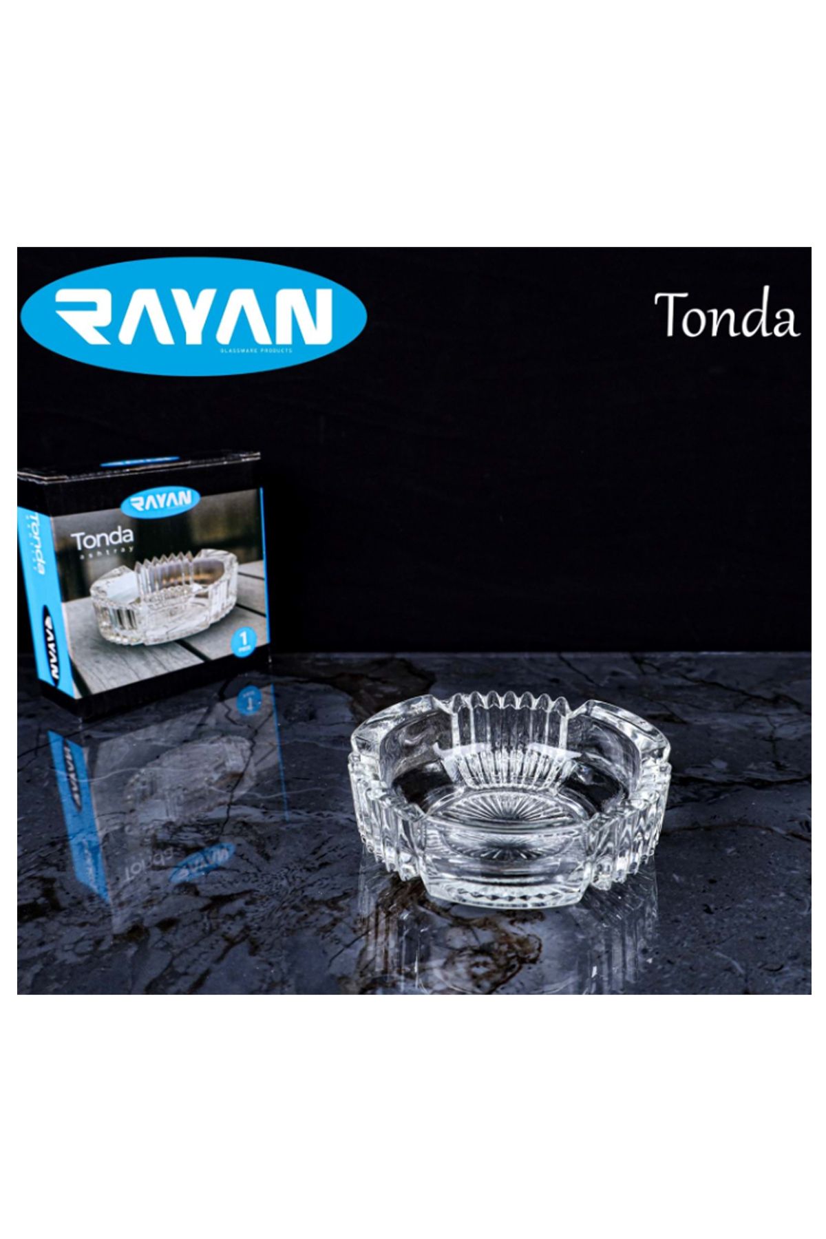 Mu Art Rayan Tonda Cam Küllük