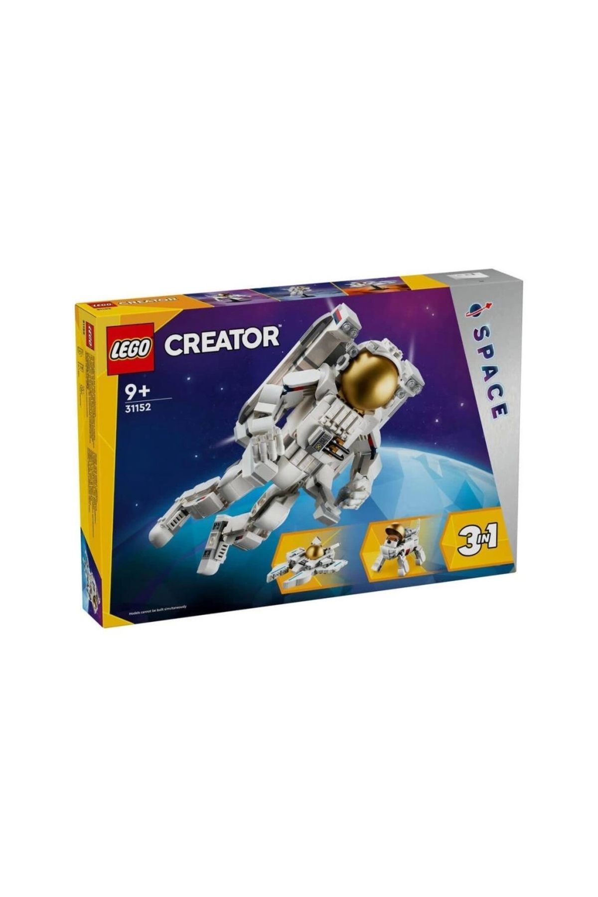 KdrElektronik Çocuk 31152 ® Creator 3’ü1 arada Uzay Astronotu 647 parça +9 yaş