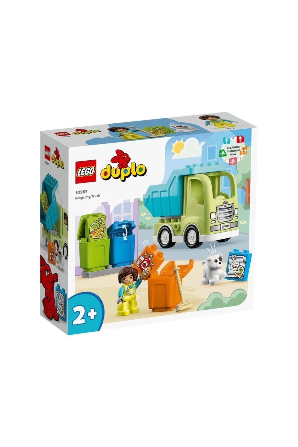 Basic Fun Çocuk 10987 ® Duplo® Geri Dönüşüm Kamyonu 15 parça +2 yaş