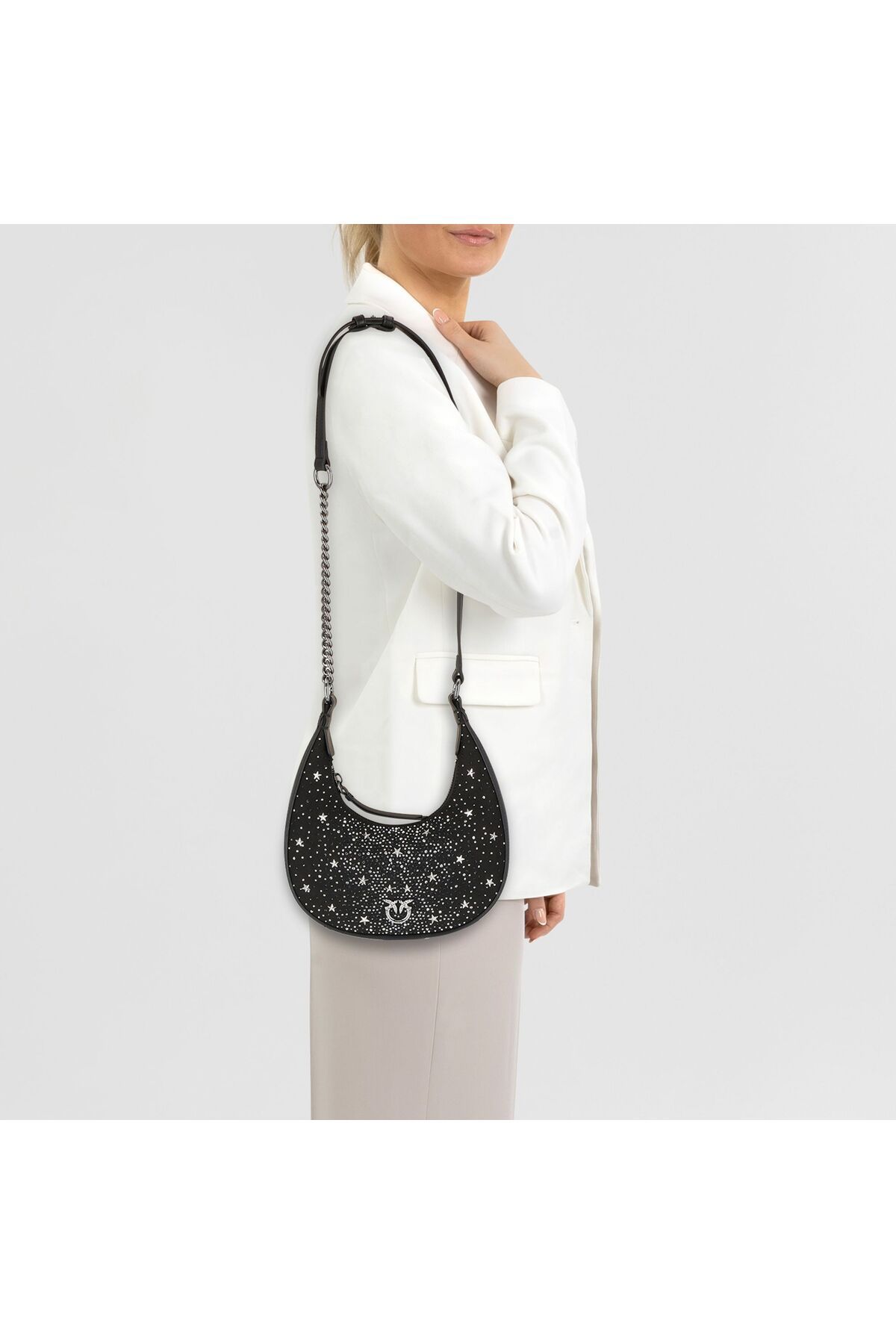 PİNKO-Brioche Umhängetasche Leder 21 cm 6