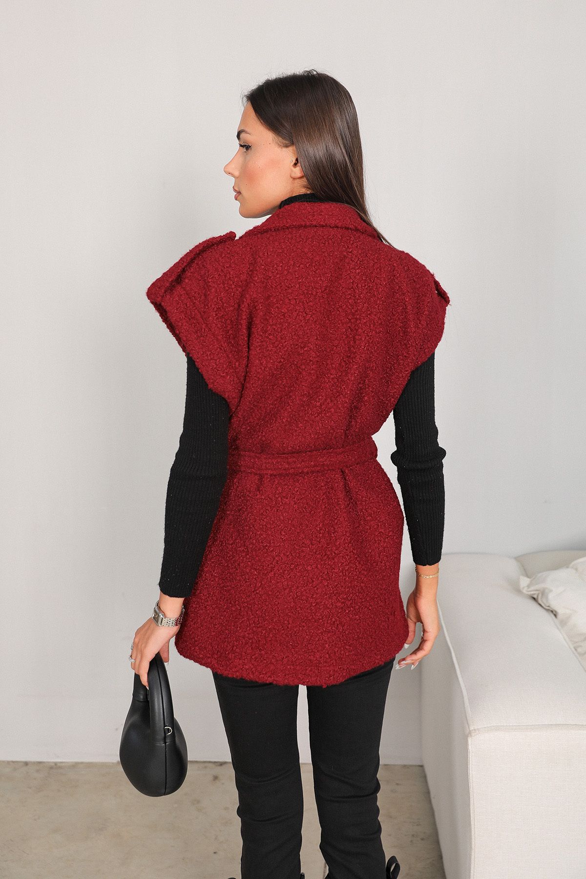 Melike Tatar-Vesta Claret Red Boucle 32-2231 4