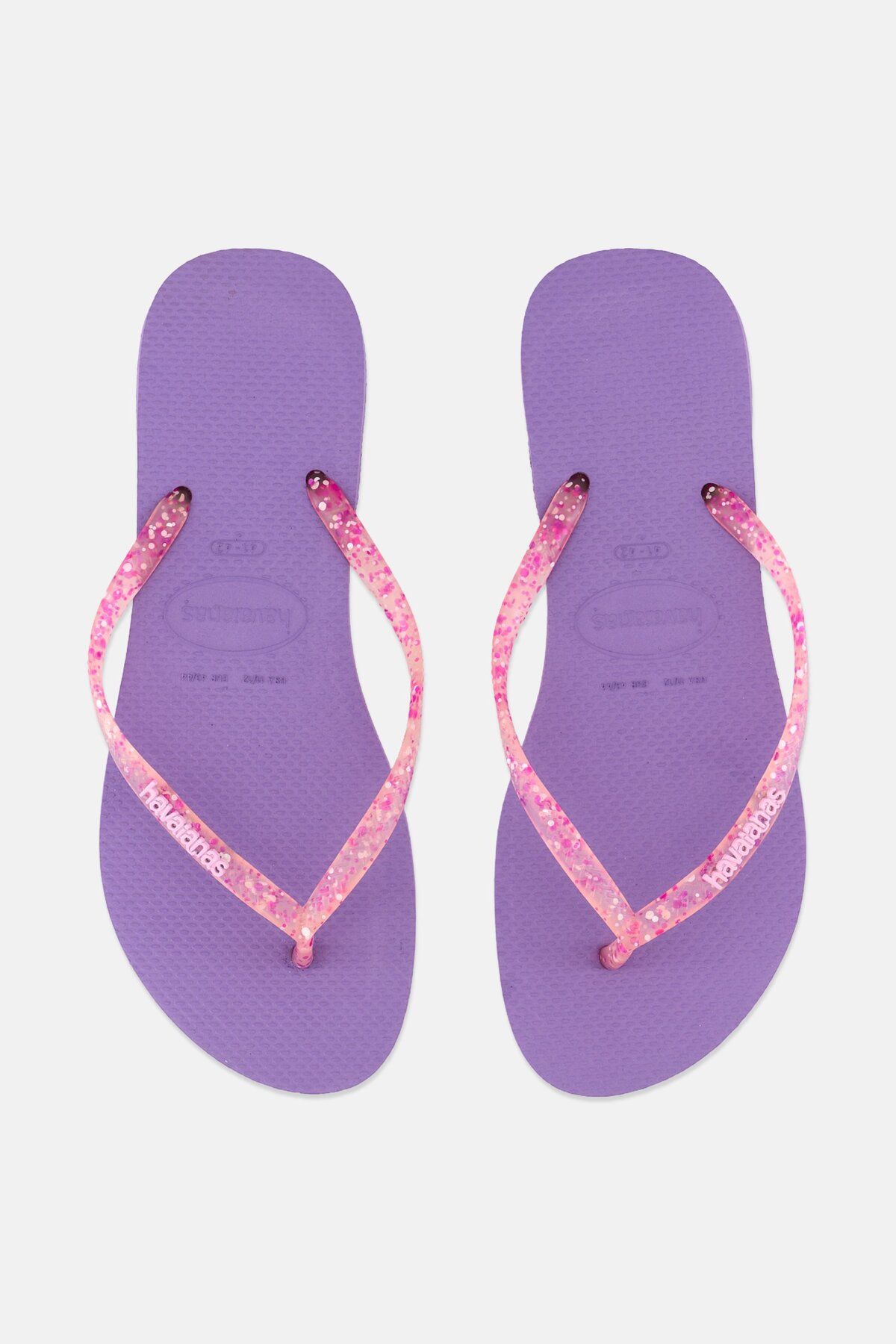 Havaianas-Women Style 2 Slim Logo Metallic Slipper, Purple 2