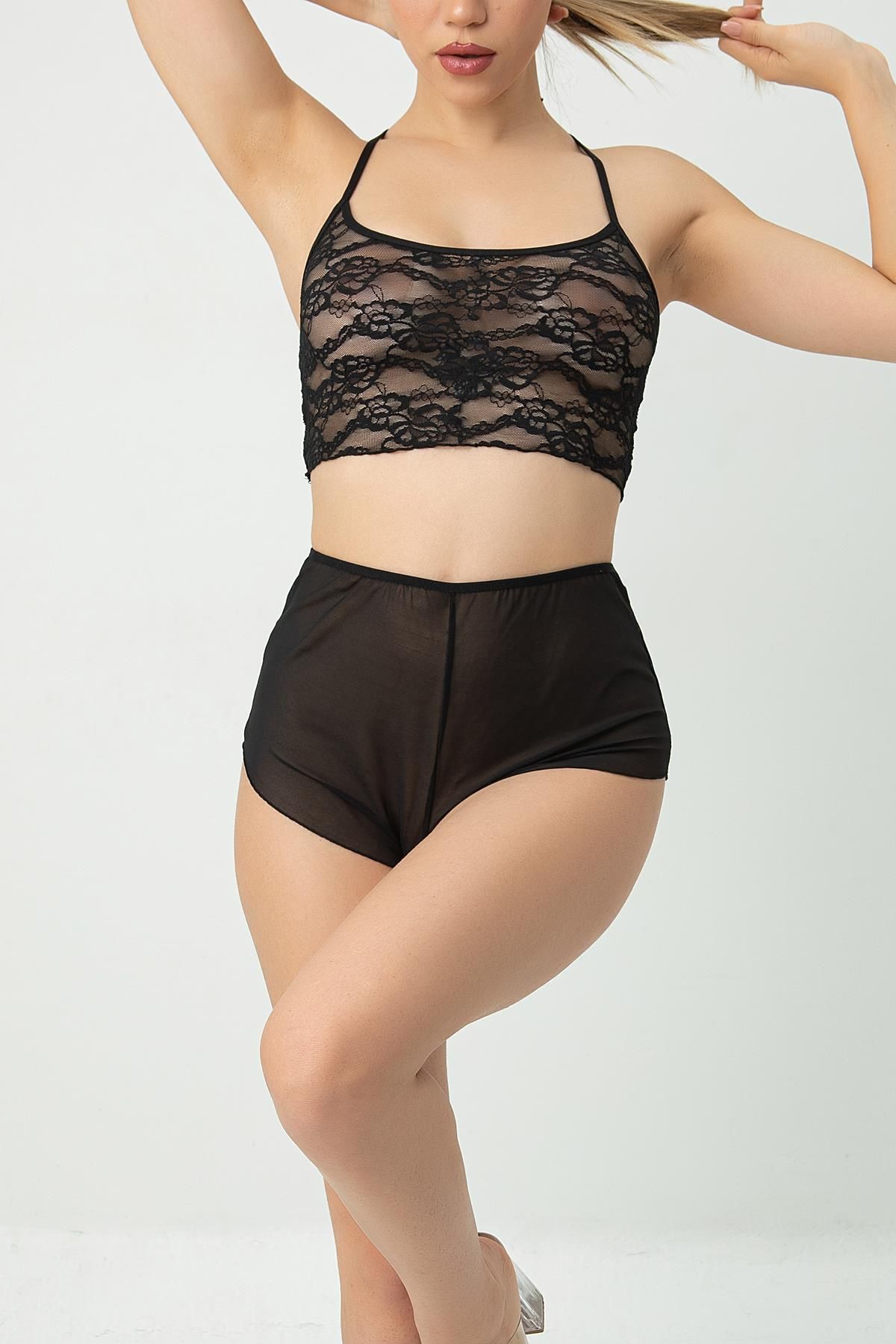 Doremi-Fancy Transparent Shorts Bralet Set 3