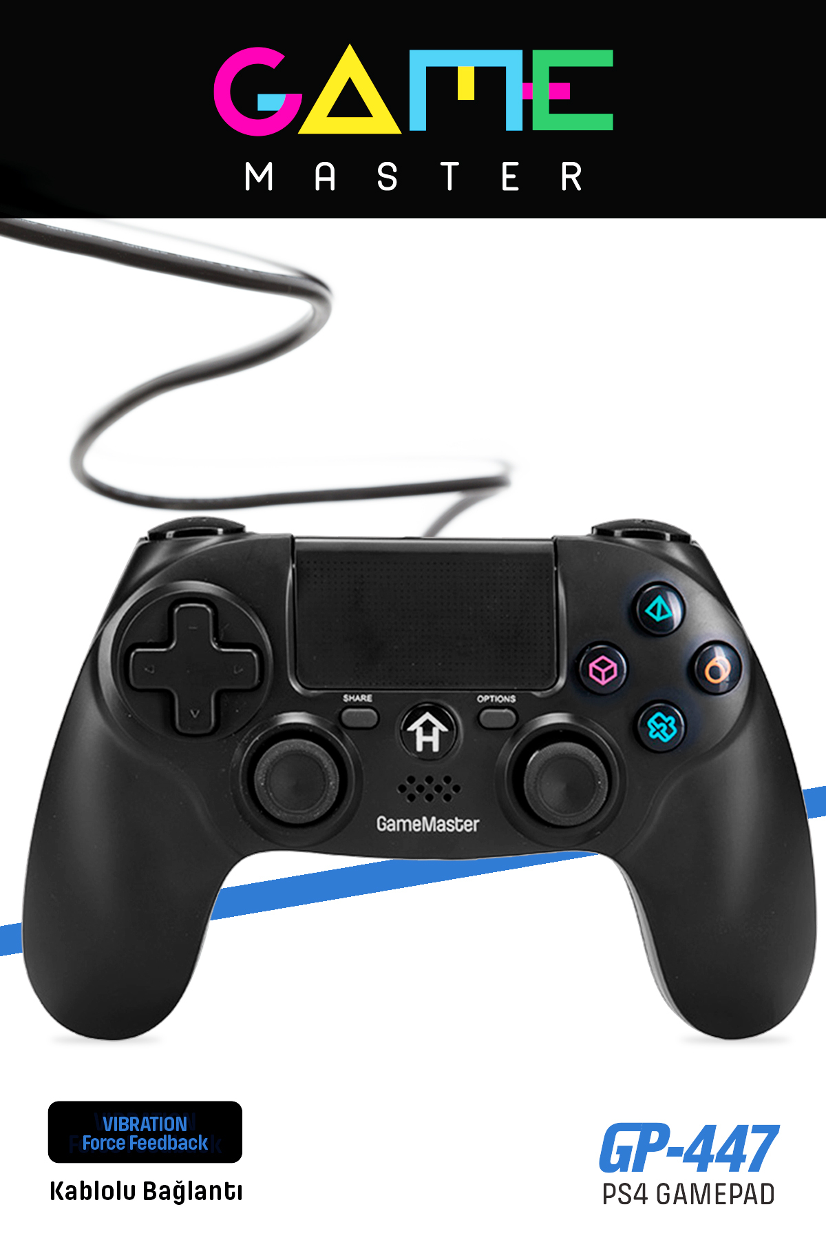 GoldMaster Gp-447 Kablolu Titreşimli Ps4 Oyun Kolu - Fiyatı, Yorumları