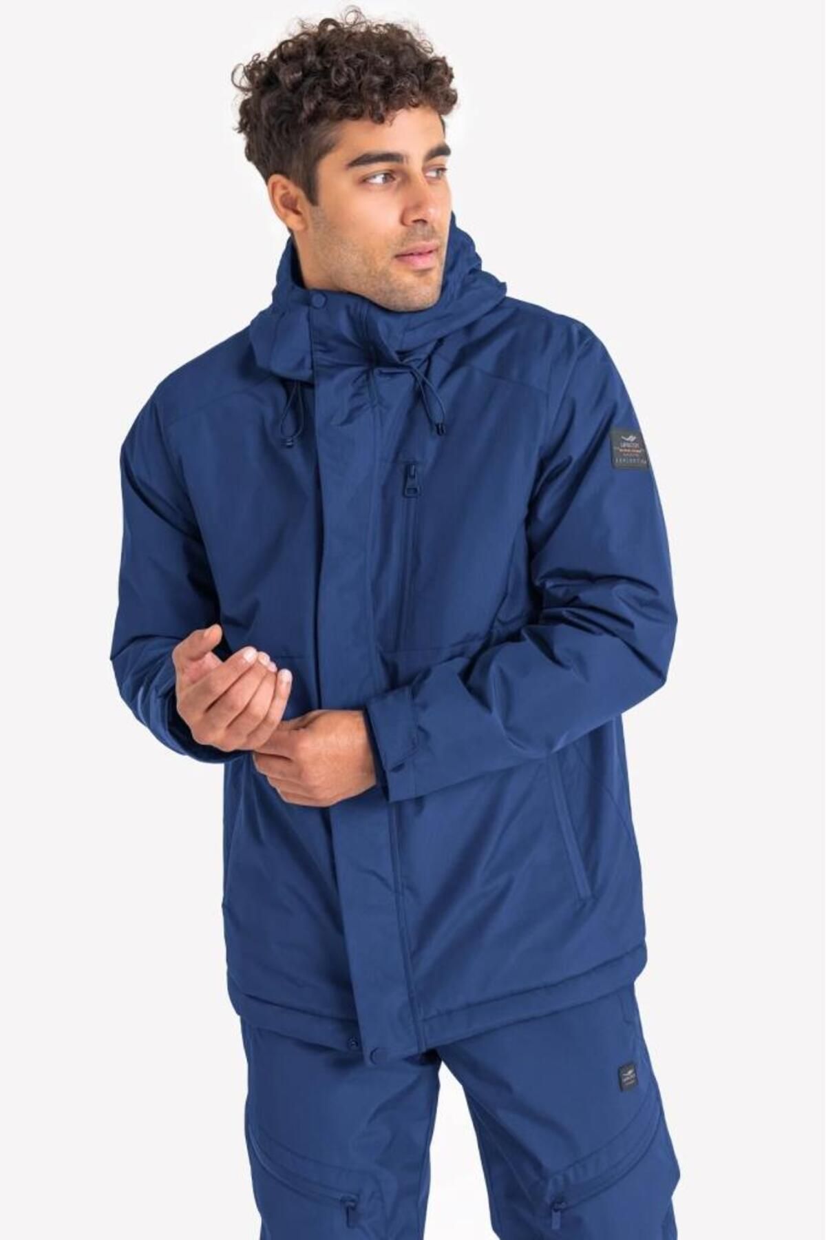 Lescon-23ktep001052ıng Indigo Men's Waterproof Coat 23k-1052 3