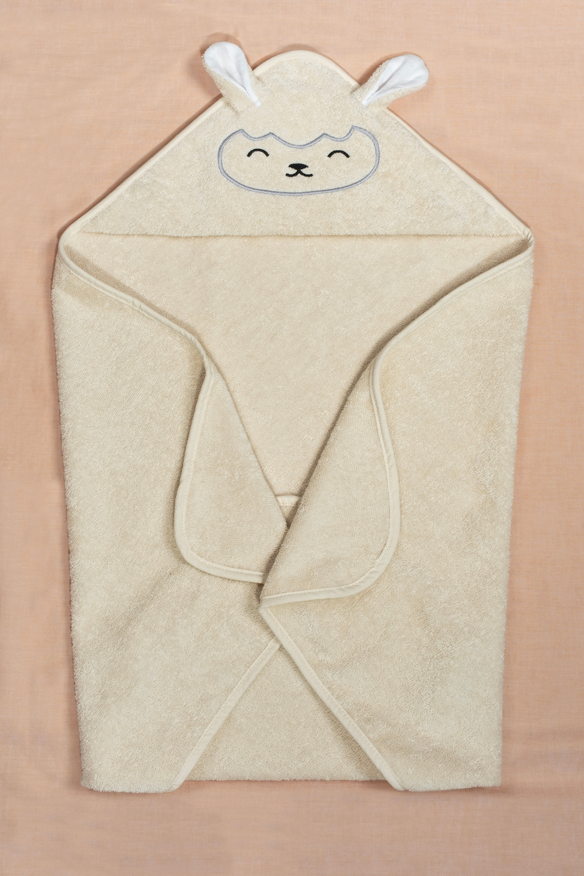 EIFIN Pamuklu Bebek Havlu Kundak Kuzu Nakışlı fotoğrafı 3 (önizleme)