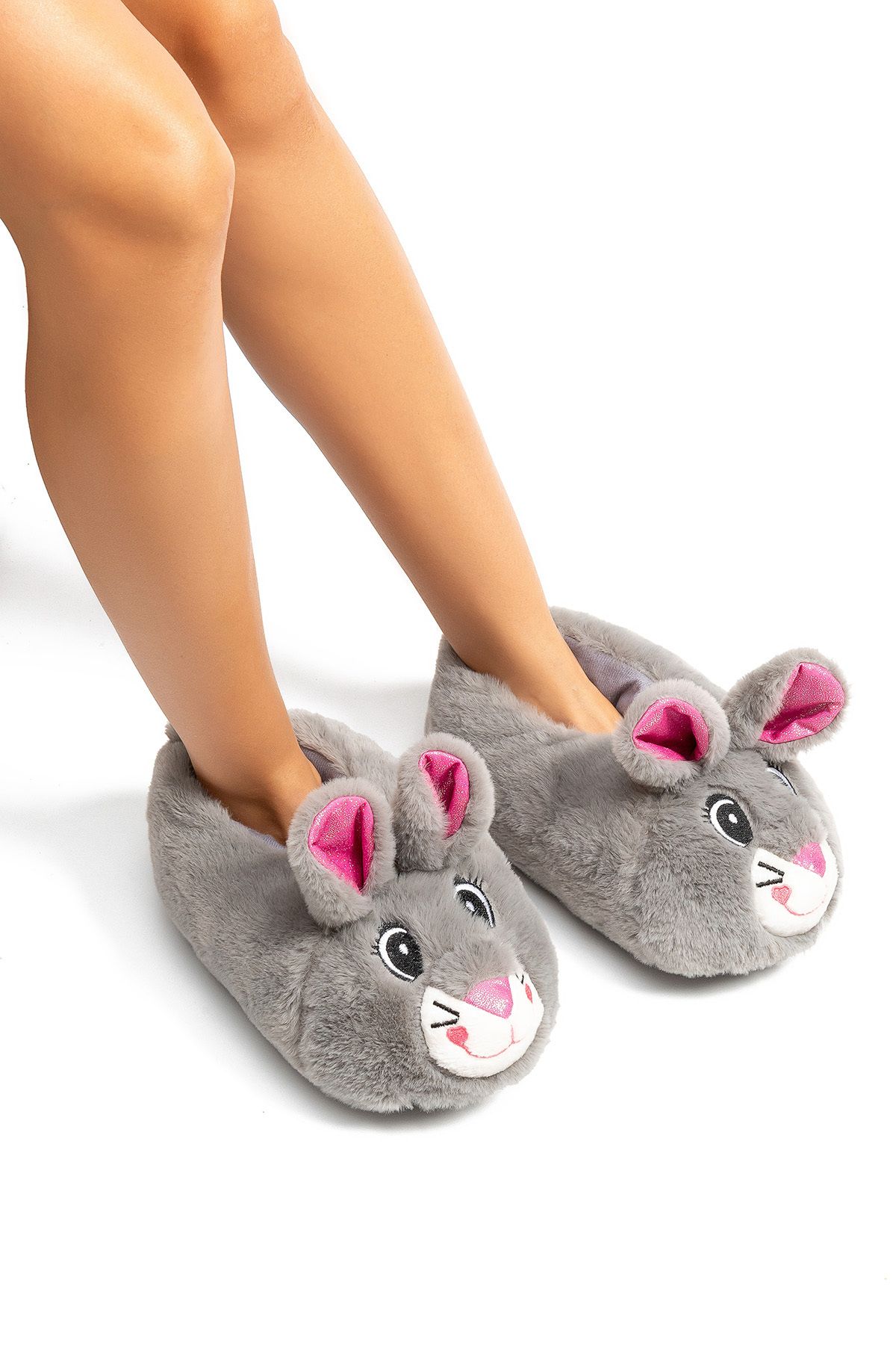 Twigy-Gray Animal Nara Women's Slippers - Size 36/41 1