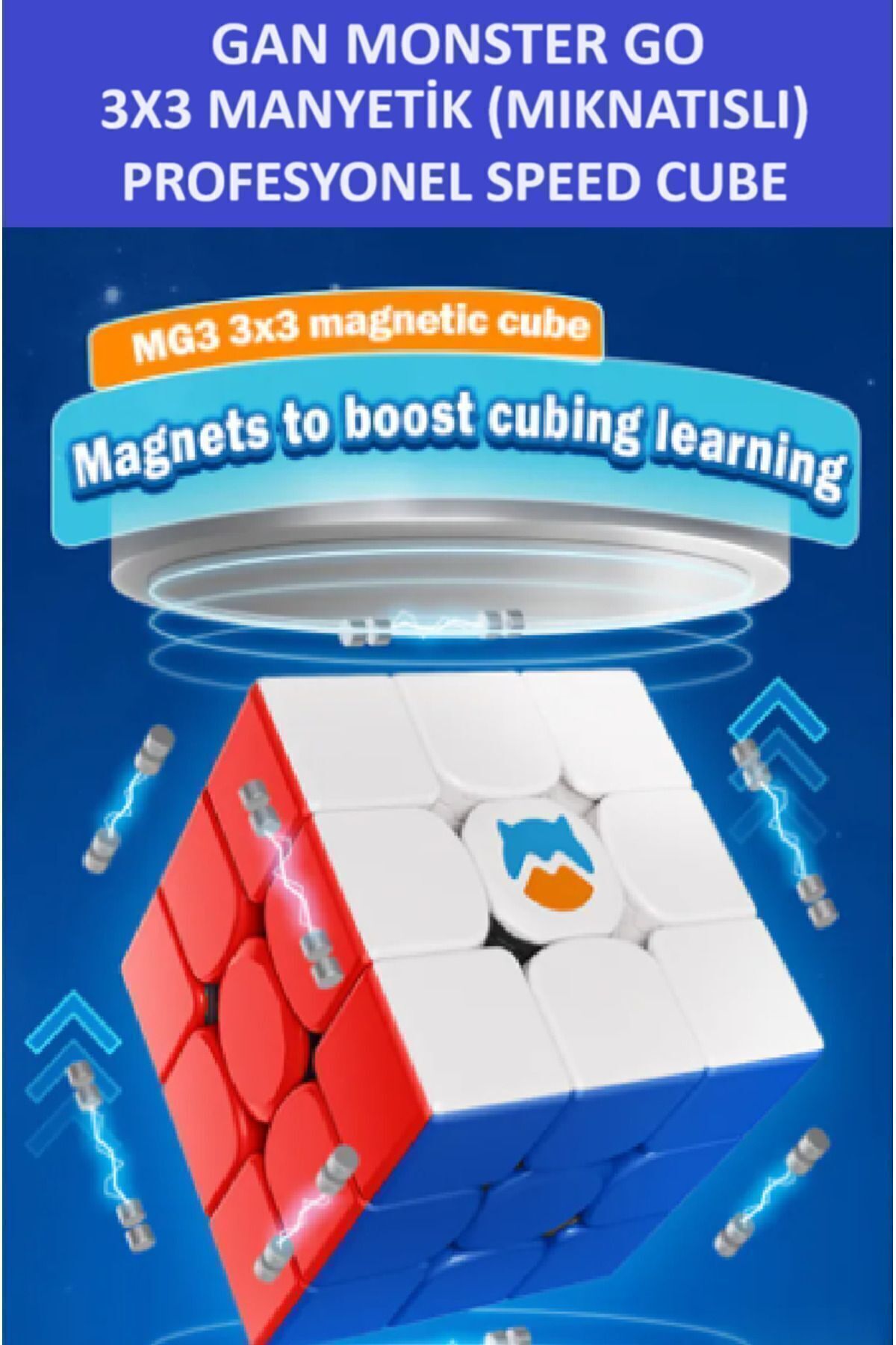 ZETCONCEPT-MG356 M 3x3 - Professional Speed Cube, Magnetic Intelligence and Patience Cube 4