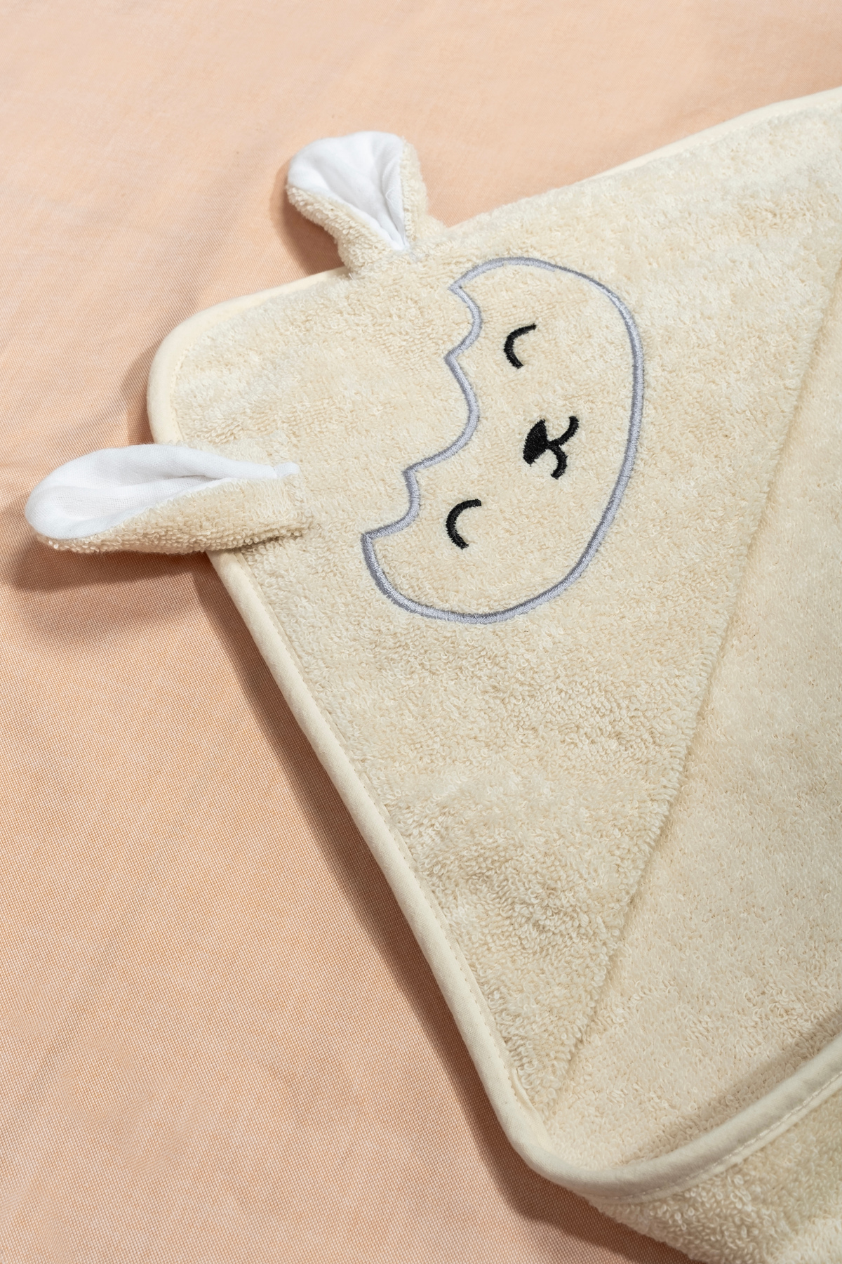 EIFIN Pamuklu Bebek Havlu Kundak Kuzu Nakışlı fotoğrafı 4 (önizleme)