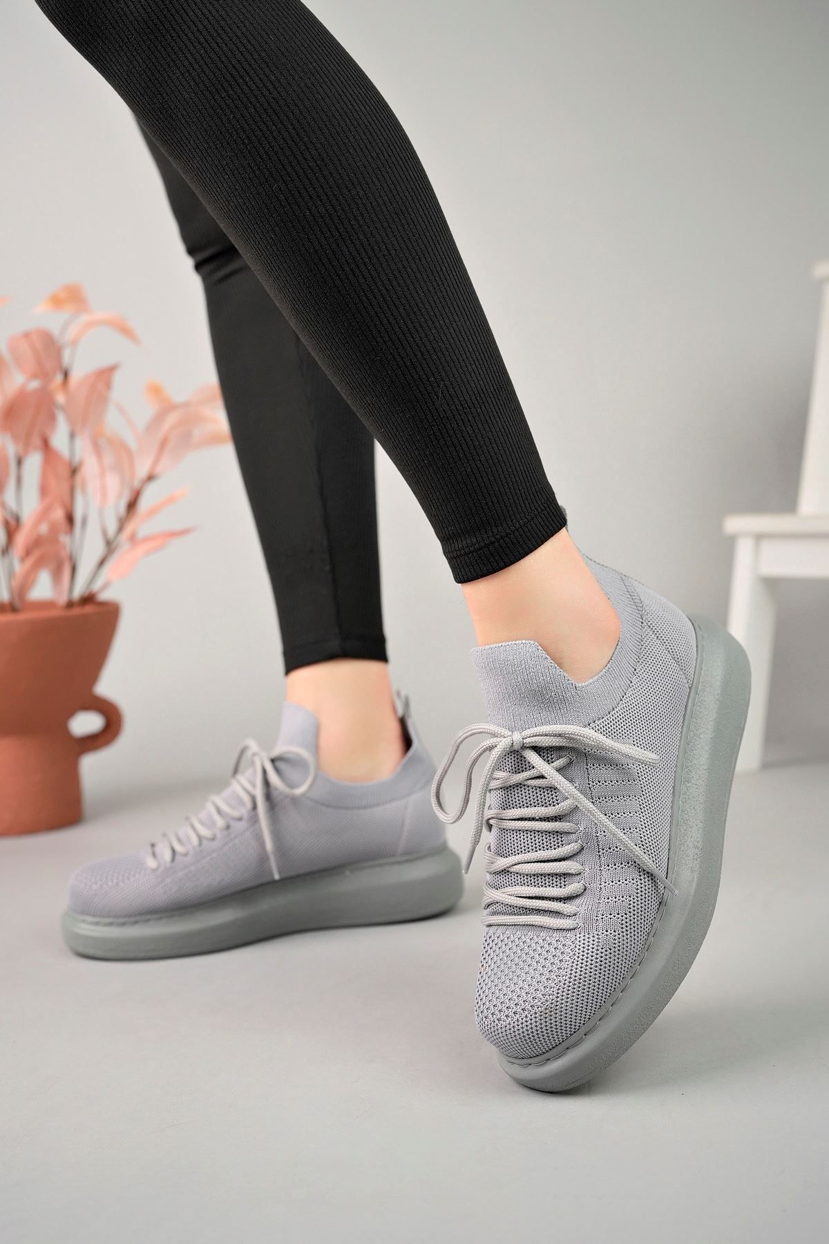 PİNK STAR CH307 RT Tricot Erkek Ayakkabı ANTRASIT