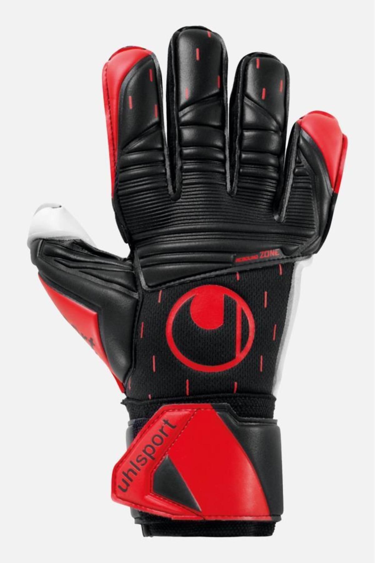 UHLSPORT Classic Absolutgrip 101132101 Siyah & Kırmızı & Beyaz Kaleci Eldiveni