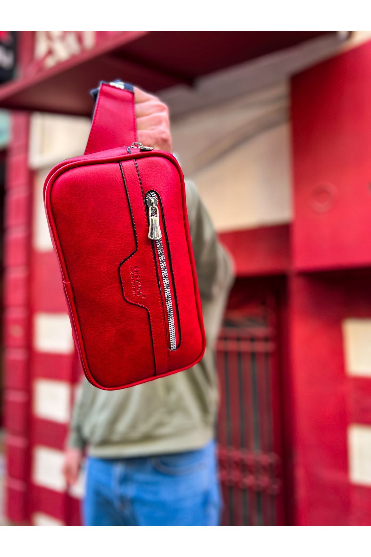 Lukas-Poani CH101 Men's Tablet Bag - Red 4