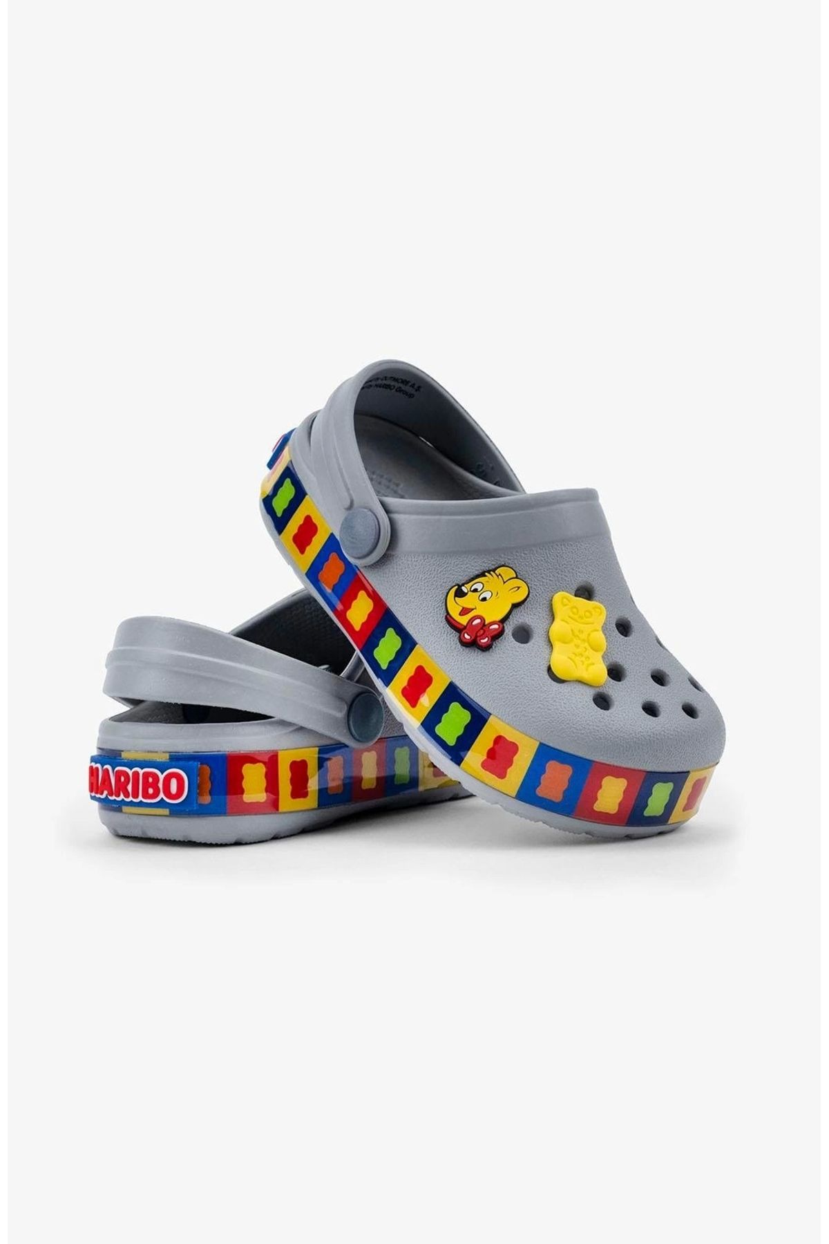 Haribo-Wrapped Gray Eva Sandals 1