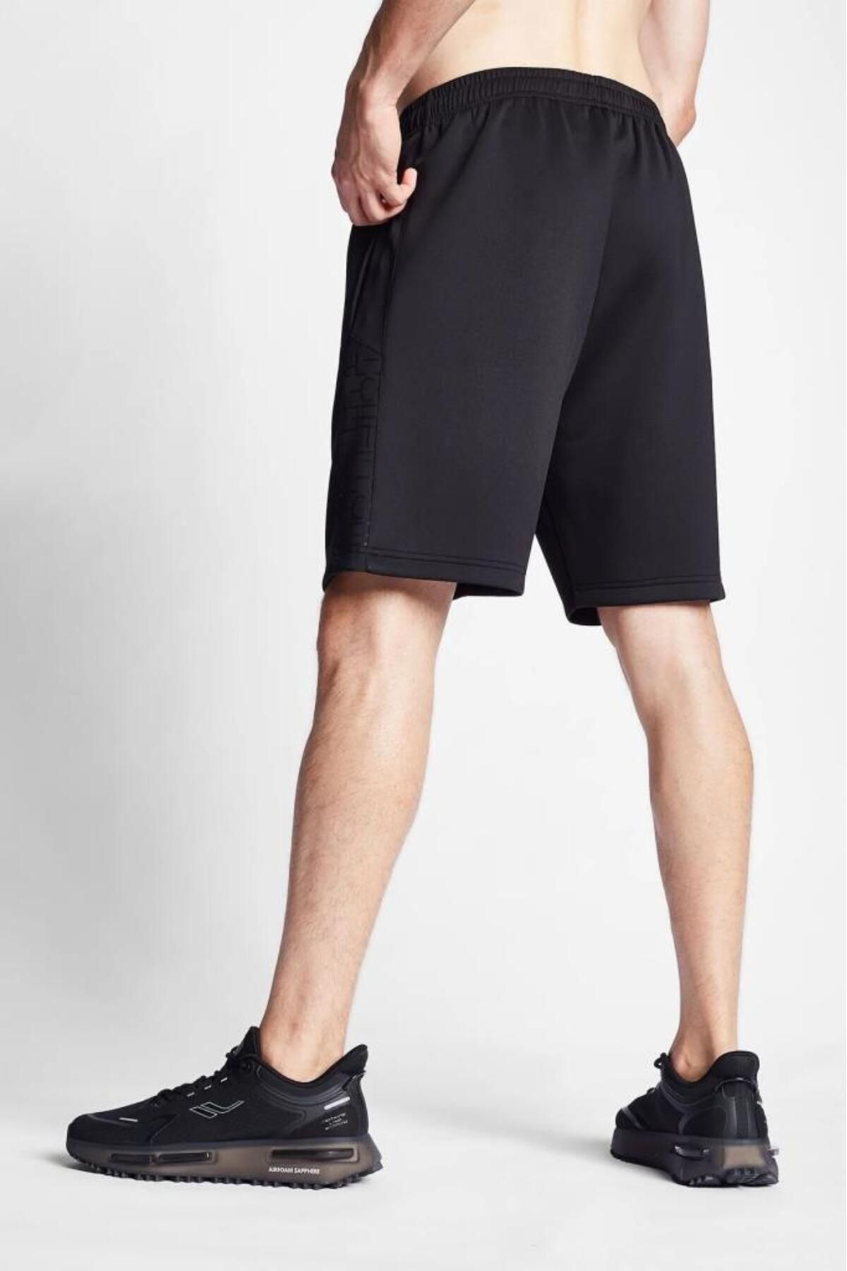 Lescon-24B-1140 Shorts Black 24Btes 001140633   Men's Black Shorts 4