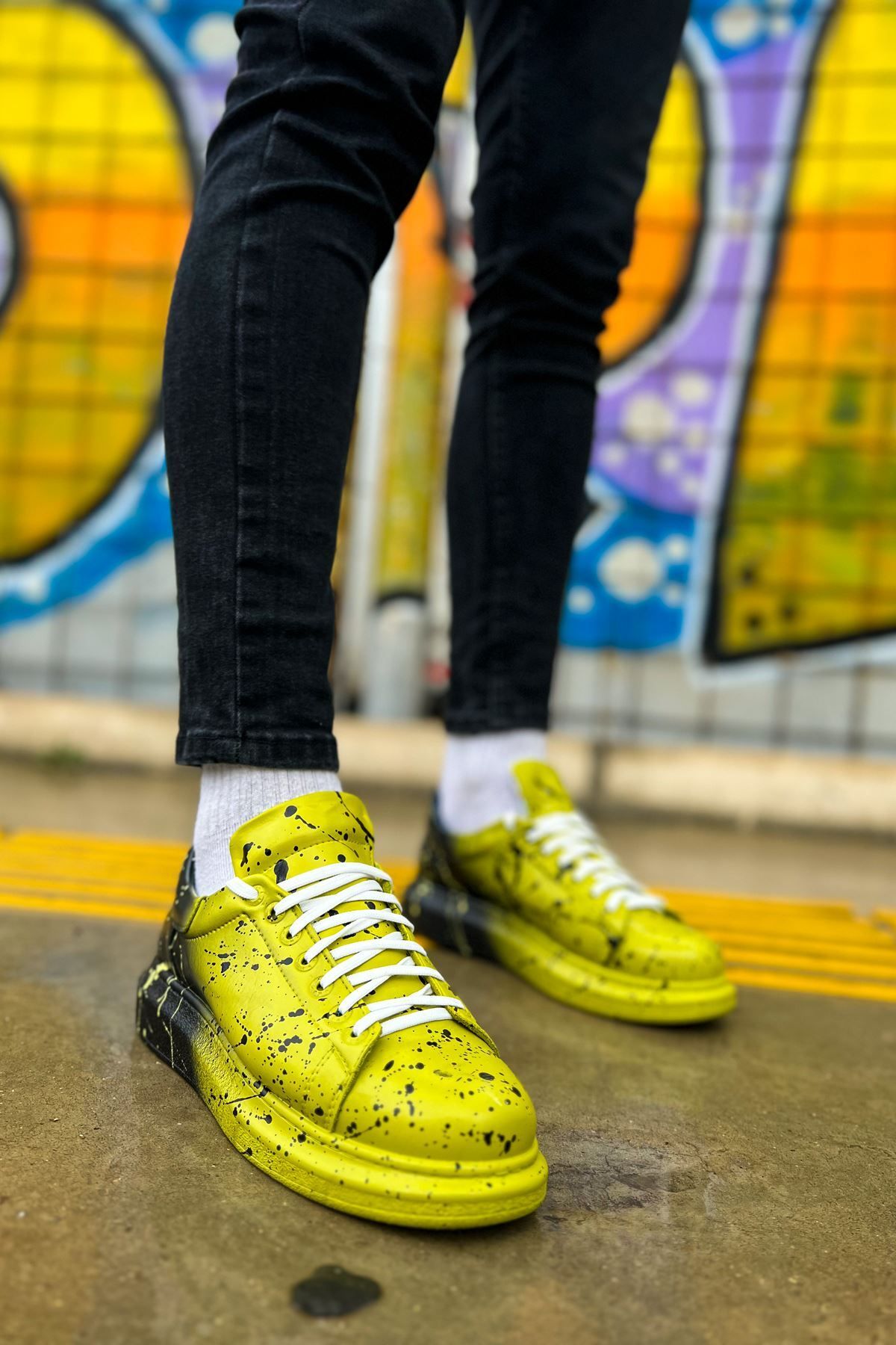 theElitist CH254 CBT Pittura Erkek Ayakkabı 546 YESIL SIYAH SPLUSH