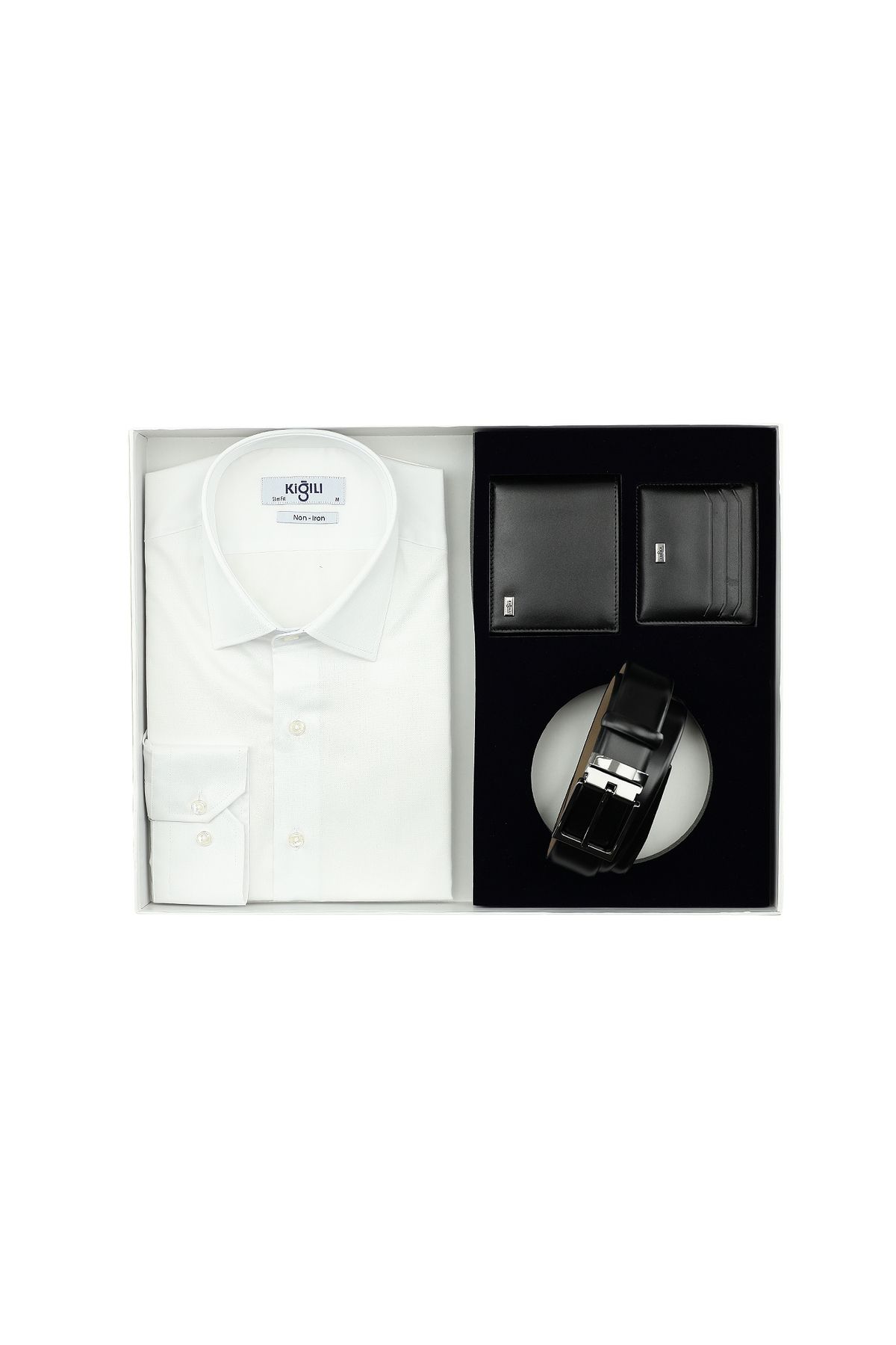 Kiğılı-4-pieCe Belt and Wallet Set - Card Holder and Shirt 1