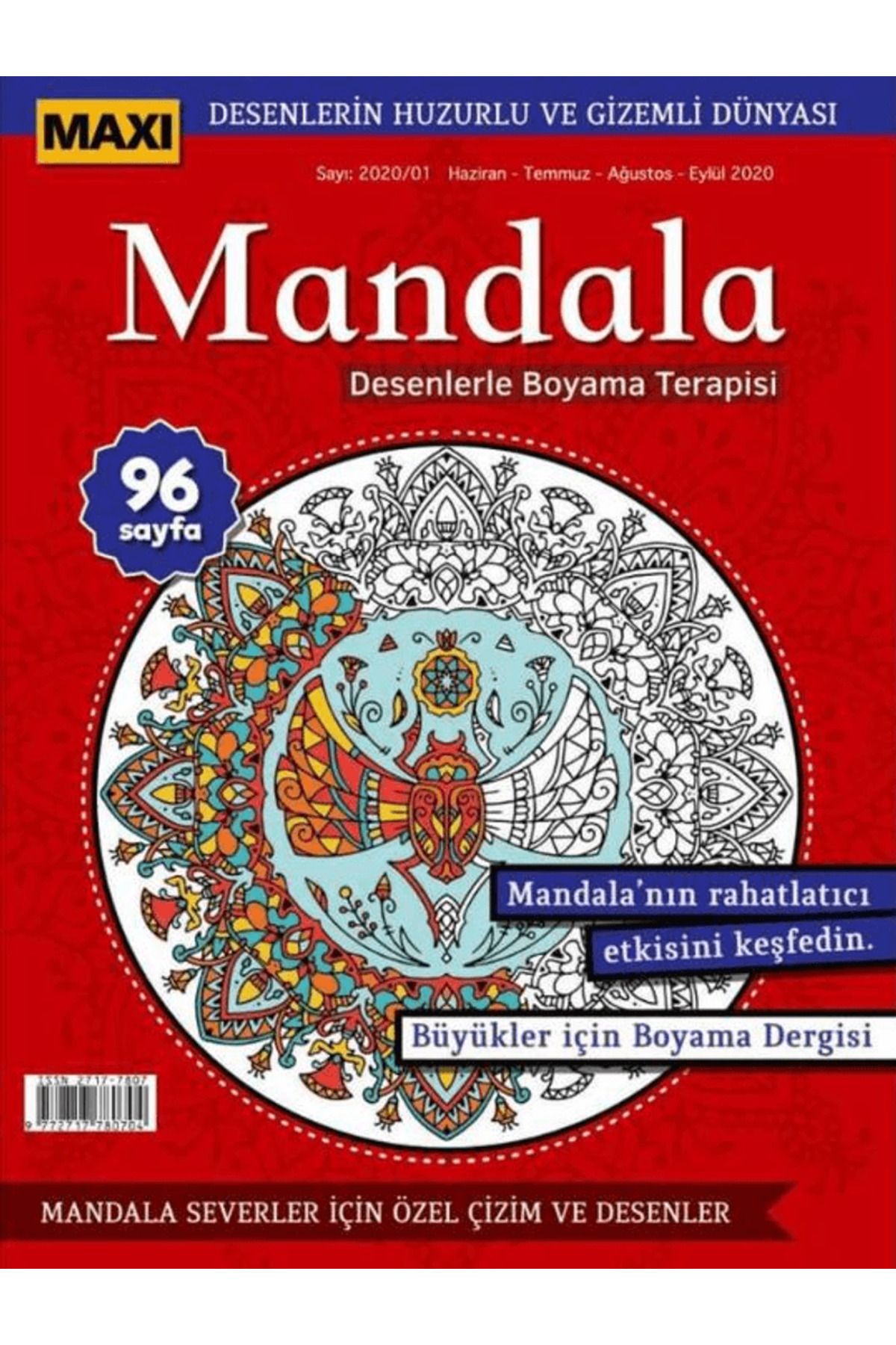 Maxi Yayıncılık Maxi Mandala Desenlerle Boyama Terapisi 1 / Kolektif / Maxi Yayıncılık / 9772717780452