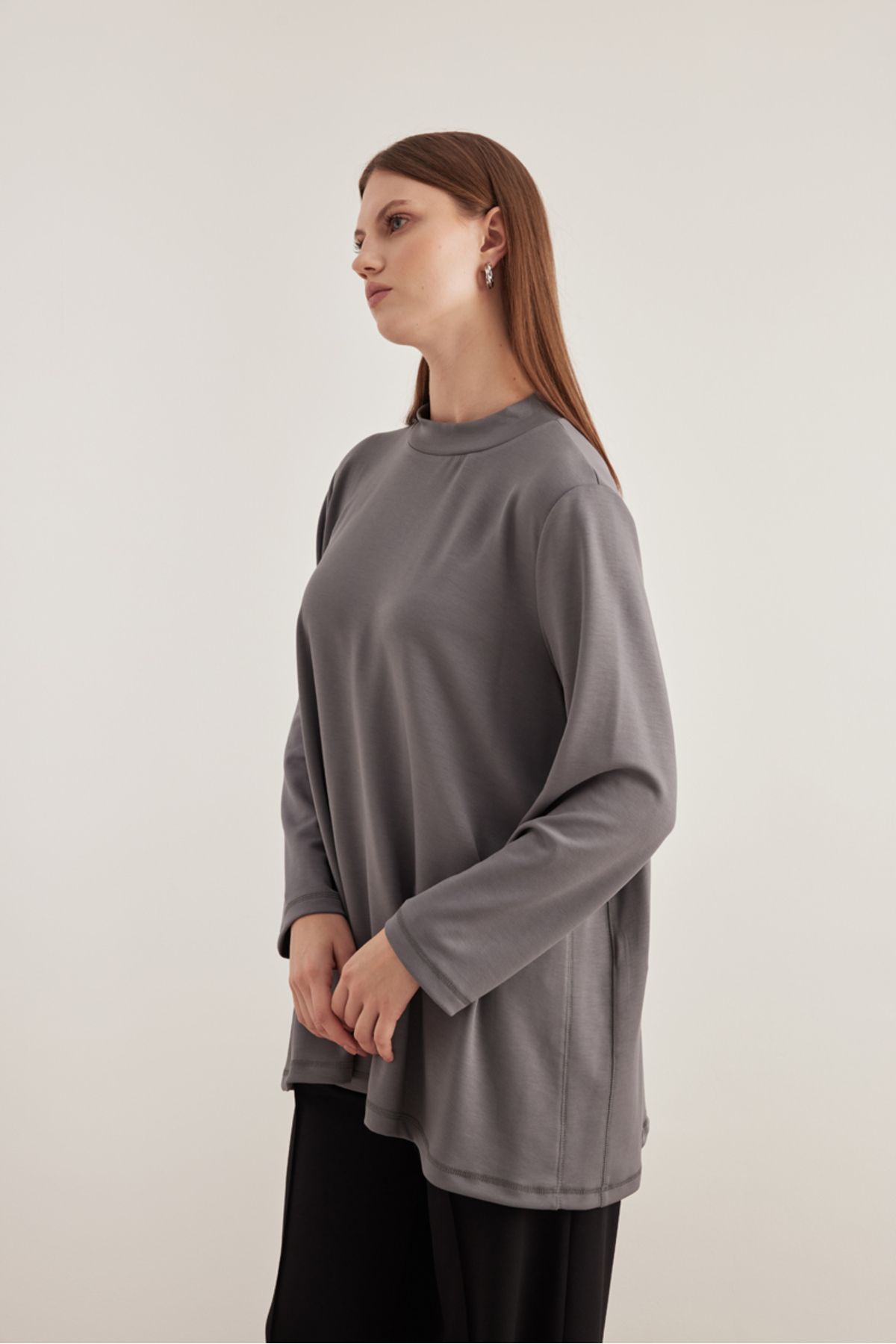 Aker-Modest Tunic - Gray - Regular fit 4