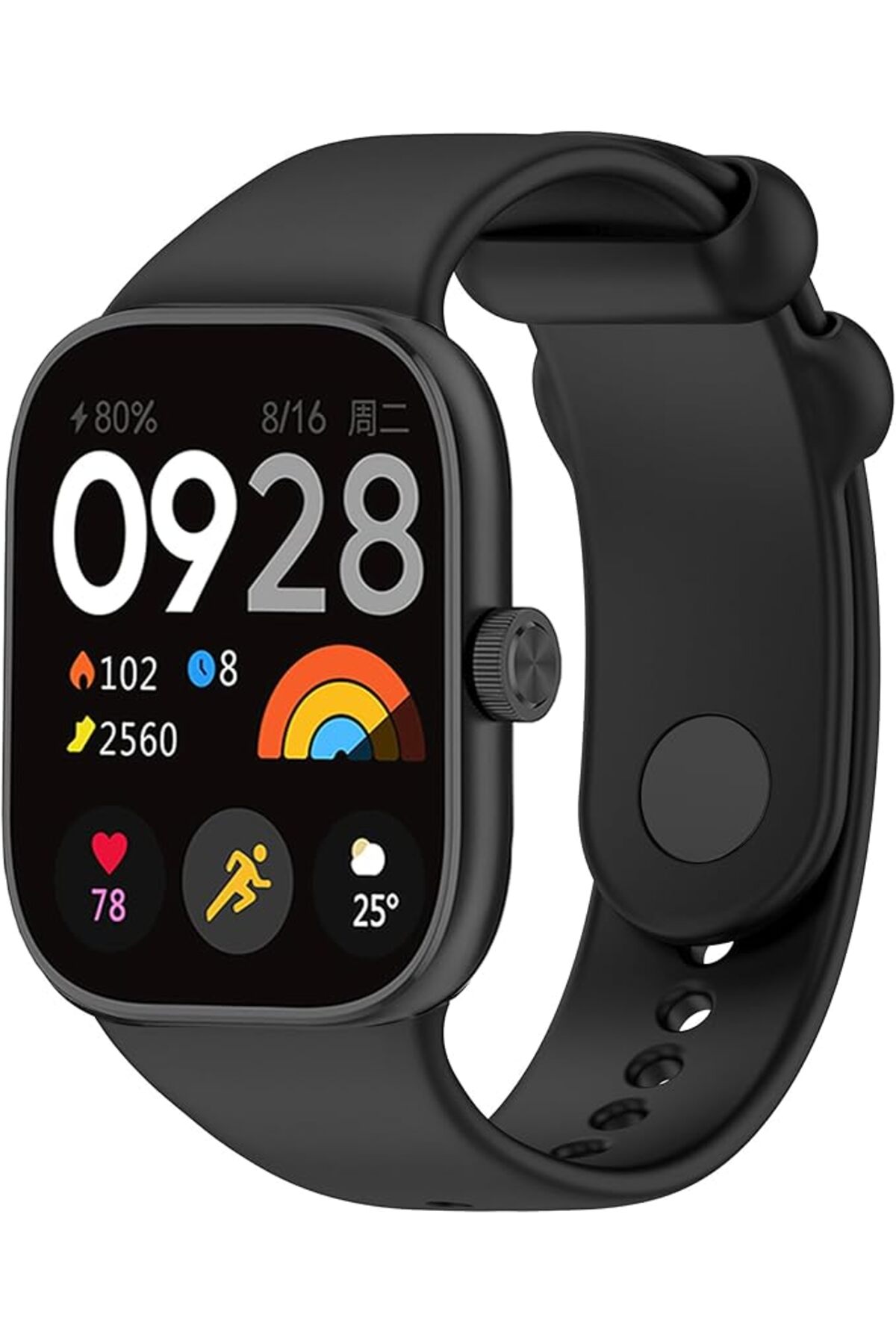 Xiaomi Redmi Watch 4 Uyumlu Kordon Liquid Silikon Ayarlanabilir Renkli Lekelere Dayanıklı Kordon