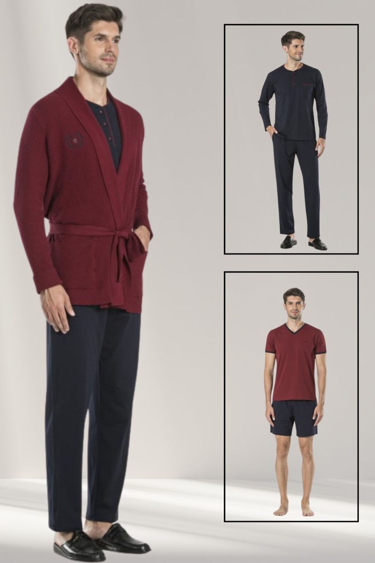 ست پیژامه مردانه راسته فاق نرمال آستین بلند | پیر کاردین Pierre Cardin CH. PC23. 55.95.01 - تصویر 2