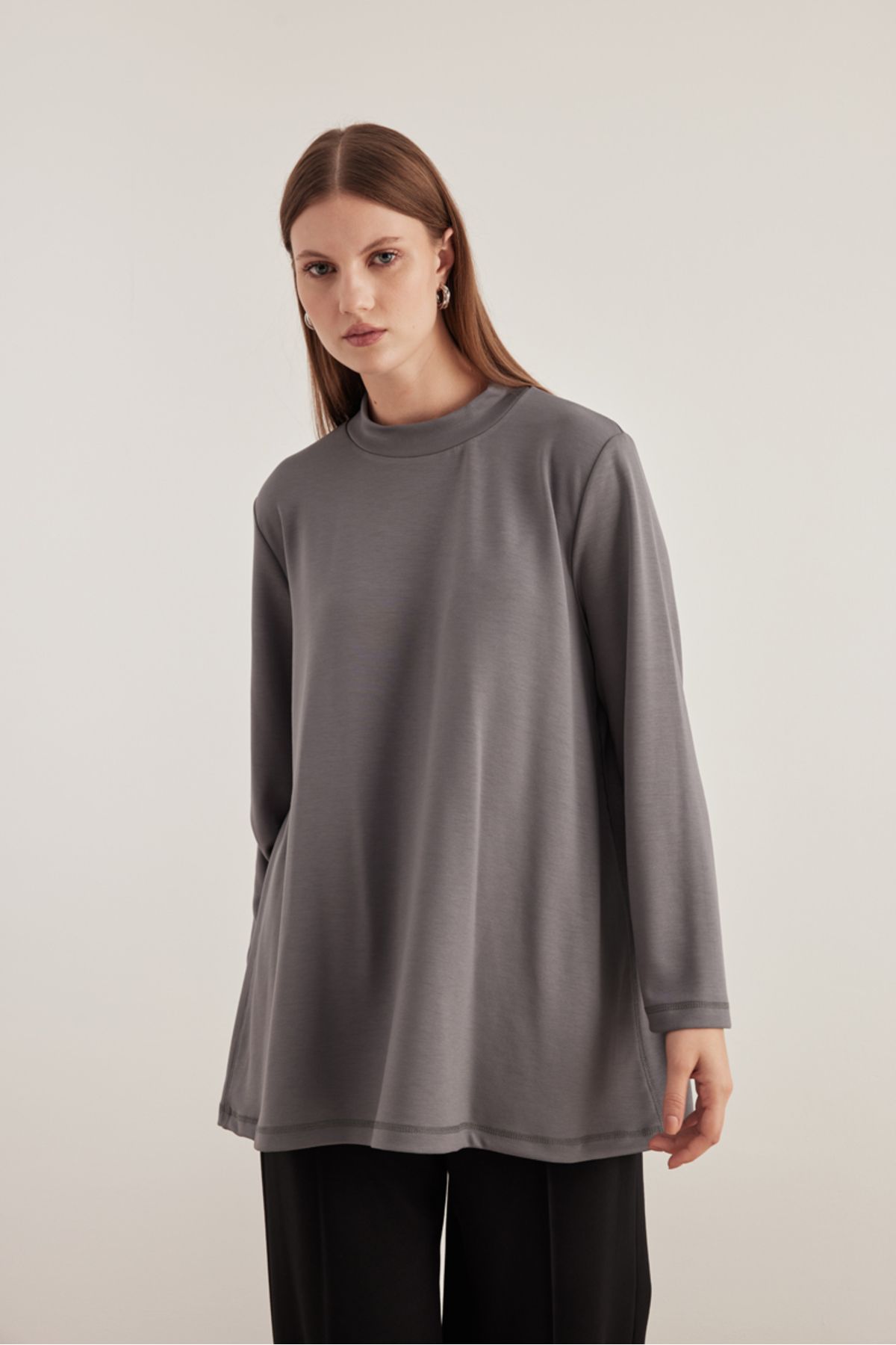 Aker-Modest Tunic - Gray - Regular fit 3