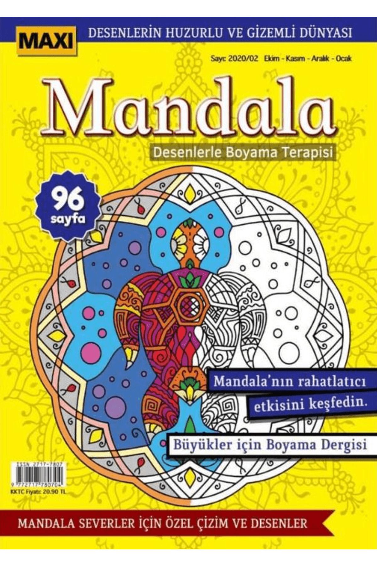 Maxi Yayıncılık Maxi Mandala Desenlerle Boyama Terapisi 2 / Kolektif / Maxi Yayıncılık / 9772717780469