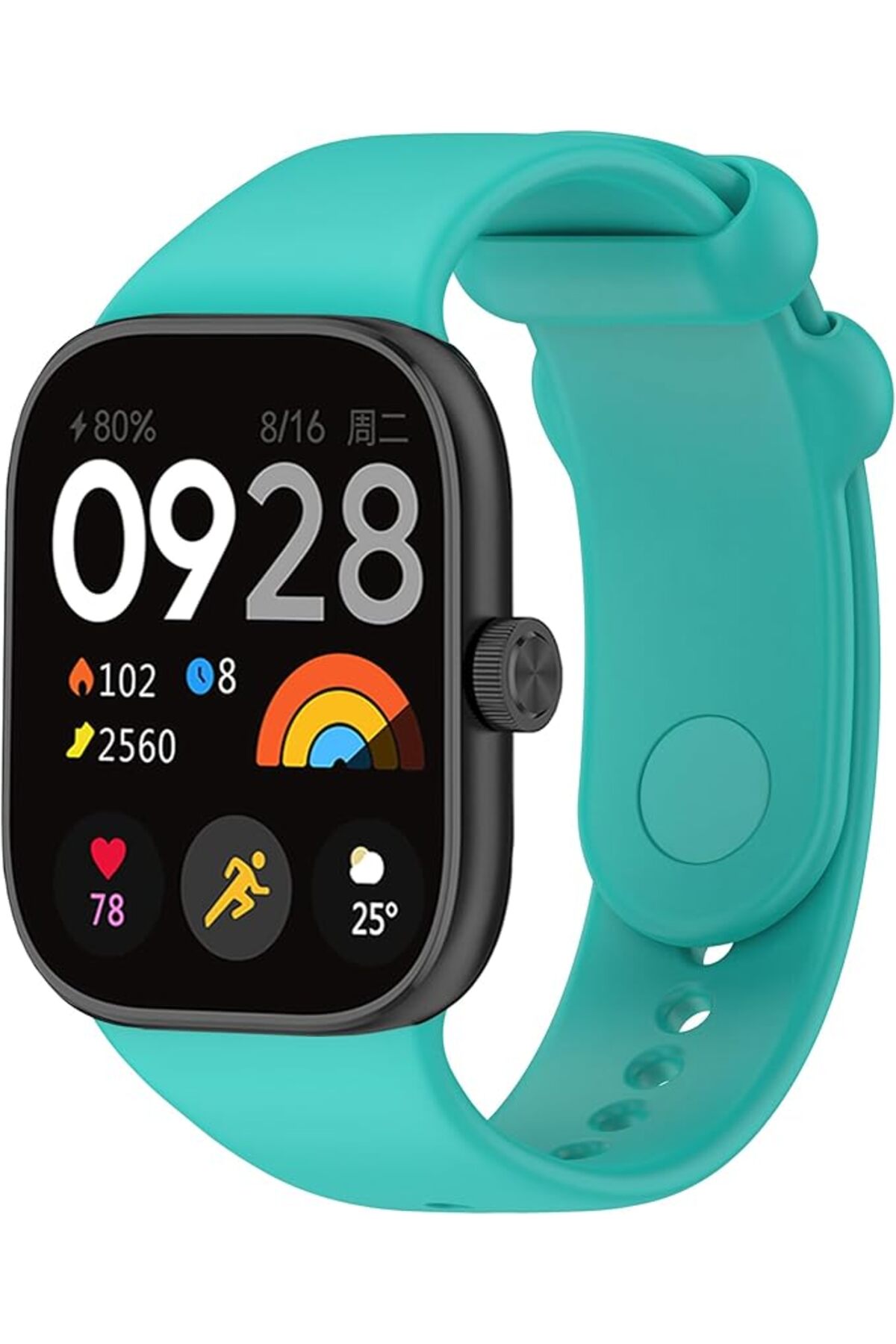 Xiaomi Redmi Watch 4 Uyumlu Kordon Liquid Silikon Ayarlanabilir Renkli Lekelere Dayanıklı Kordon