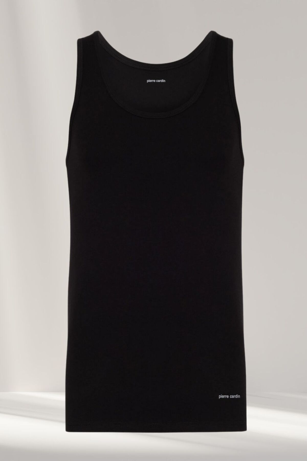 Pierre Cardin-Men's Modal Black 2 Pack Undershirt 2