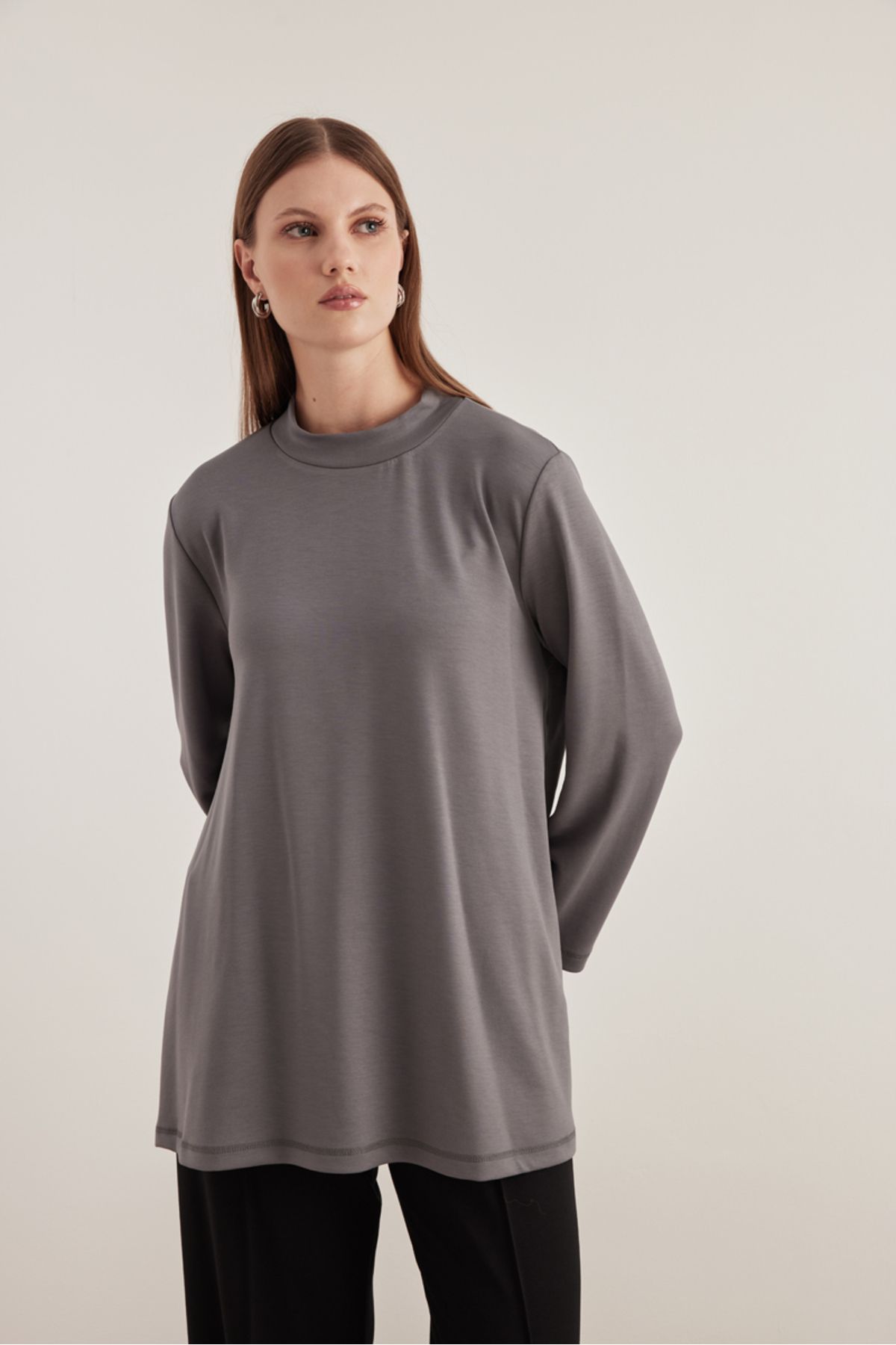 Aker-Modest Tunic - Gray - Regular fit 2