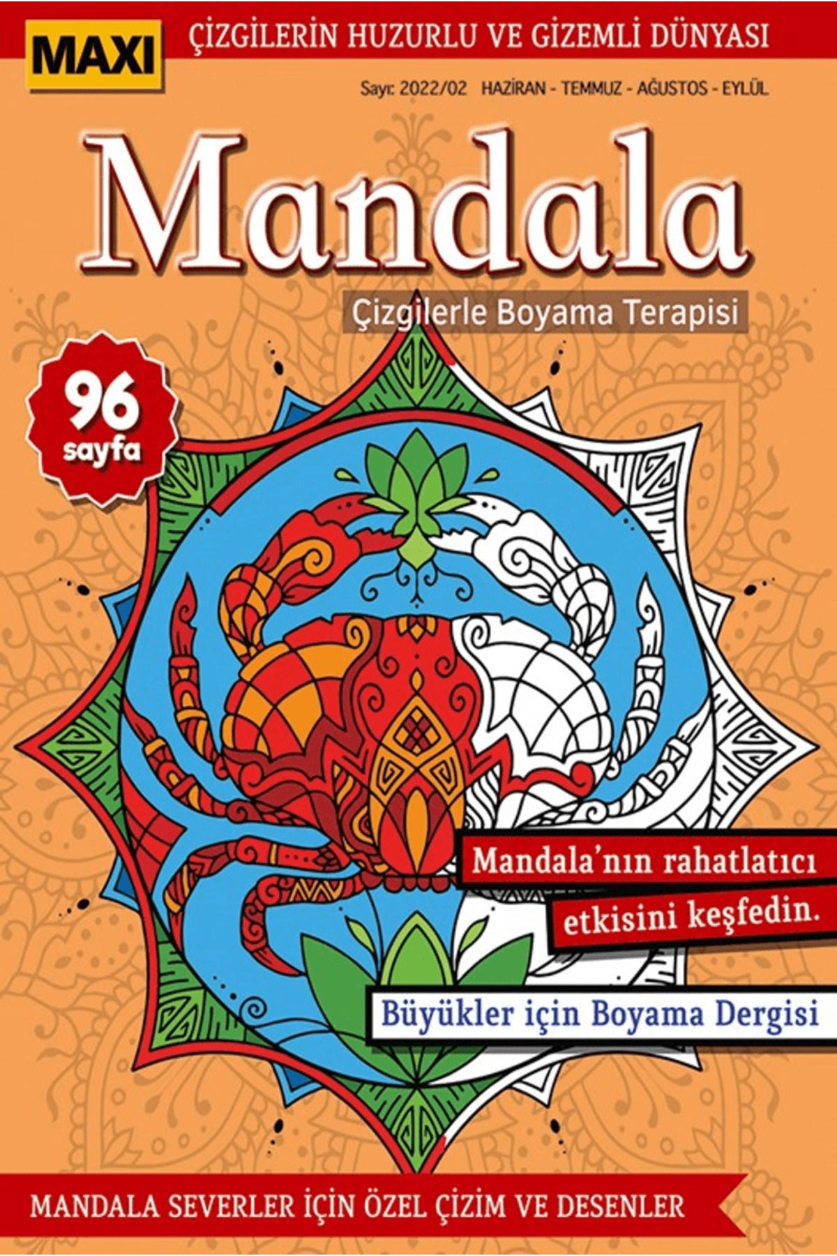 Maxi Yayıncılık Maxi Mandala Çizgilerle Boyama Terapisi 7 / Kolektif / Maxi Yayıncılık / 9772717780070